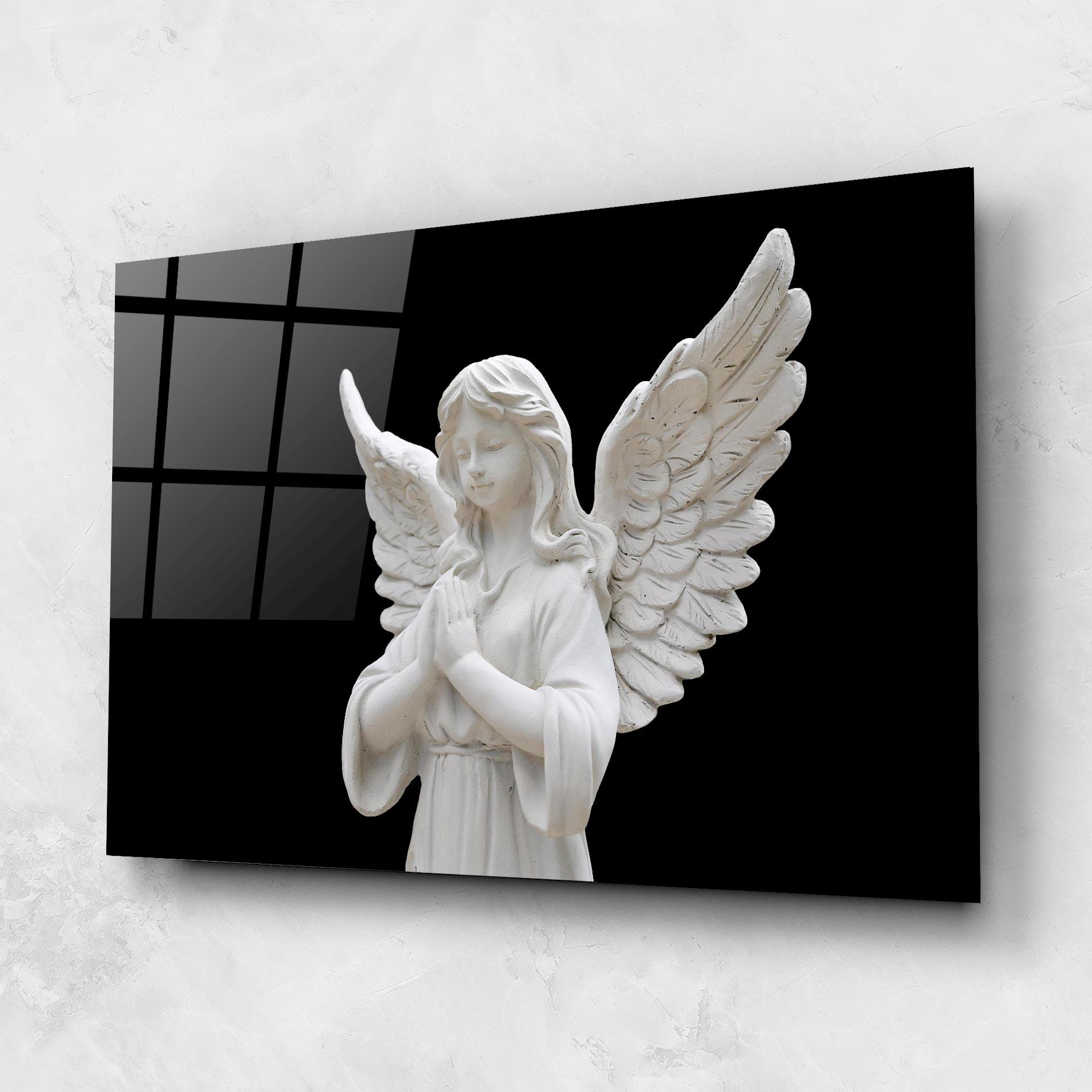 Üvegkép Pretty Angel Statues mockup 1