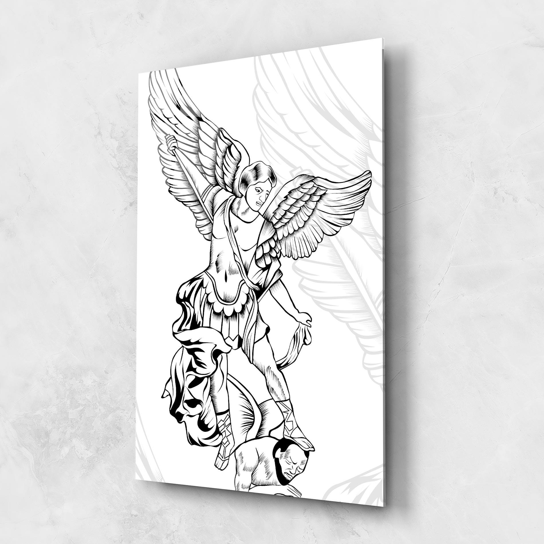 Üvegkép Angel Fight mockup 1