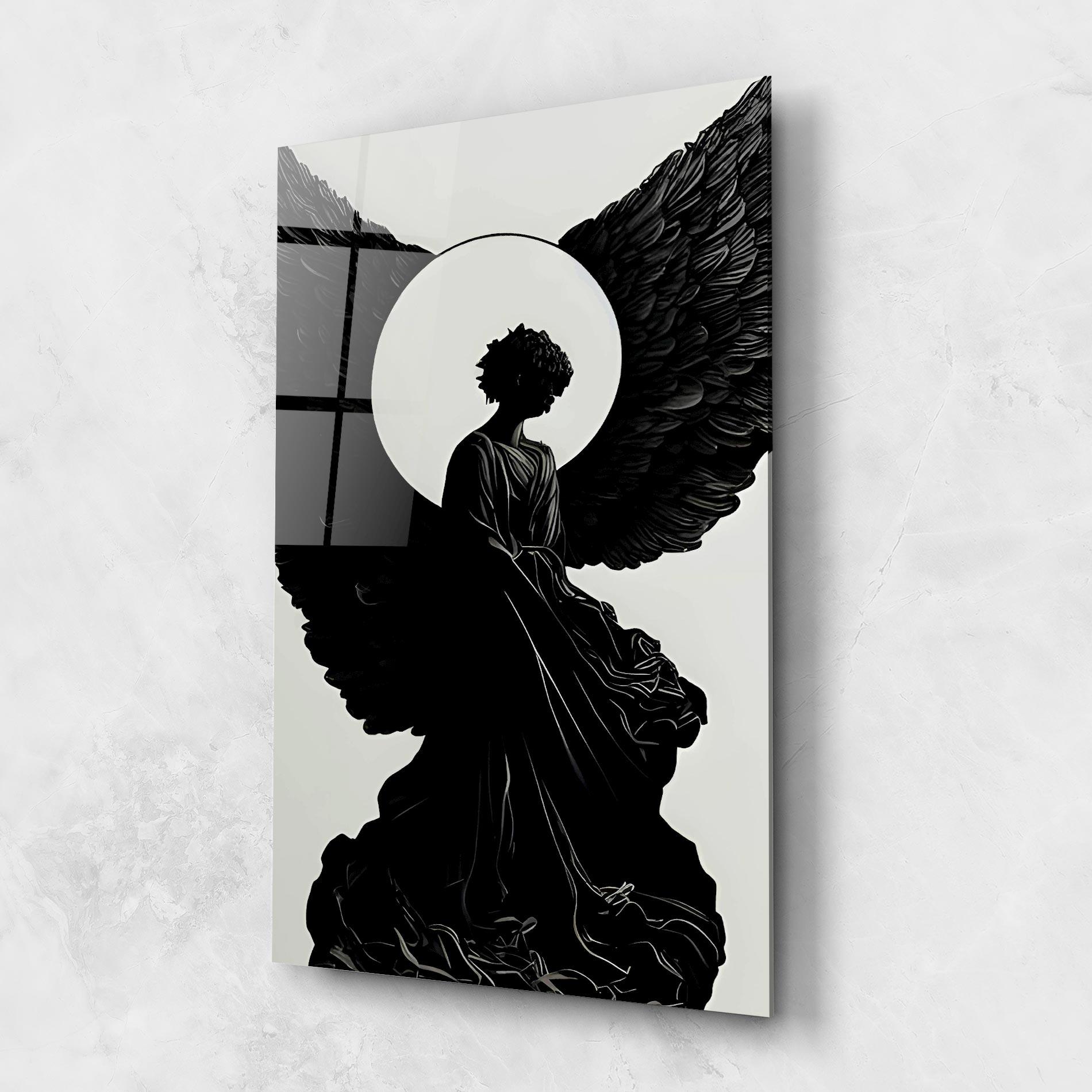 Üvegkép Angel Shilouette mockup 1