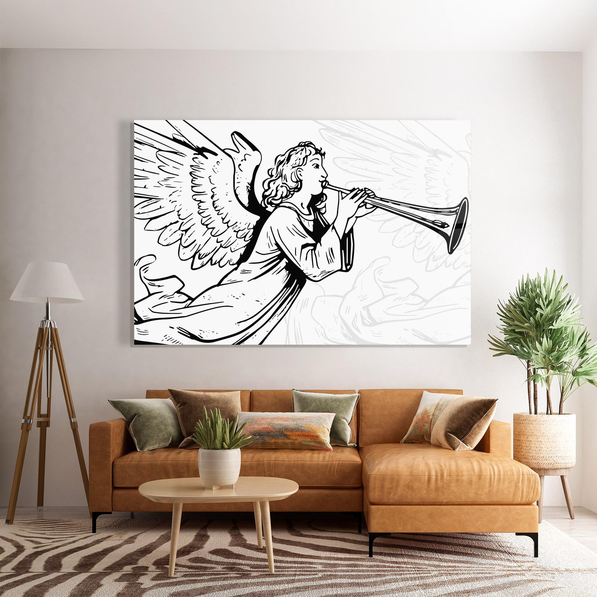 Üvegkép Angel Music mockup 7