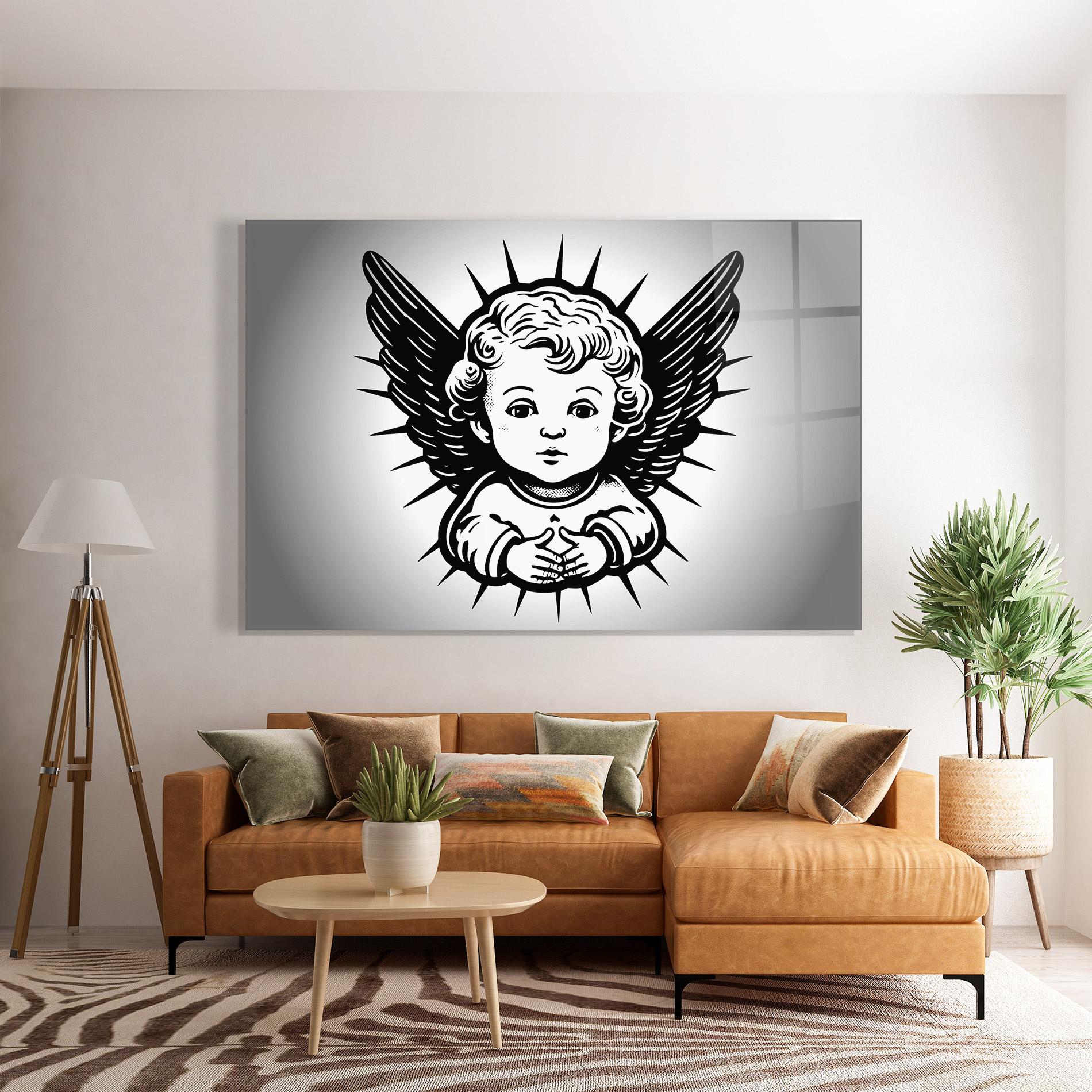Üvegkép Angel Small Wings mockup 7
