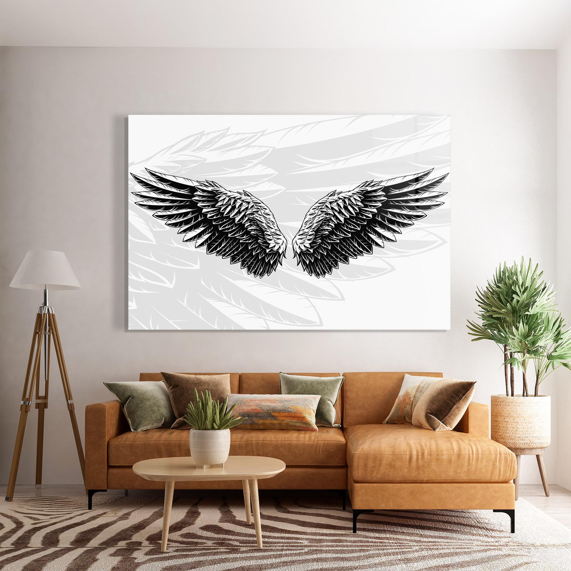 Üvegkép Angel Wings mockup 7
