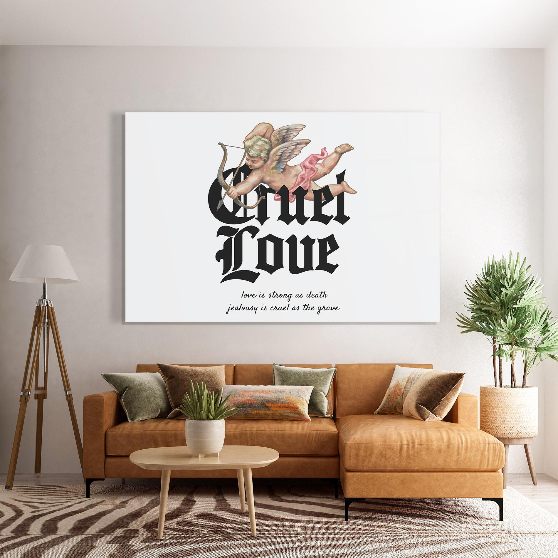 Üvegkép Cruel Love mockup 7