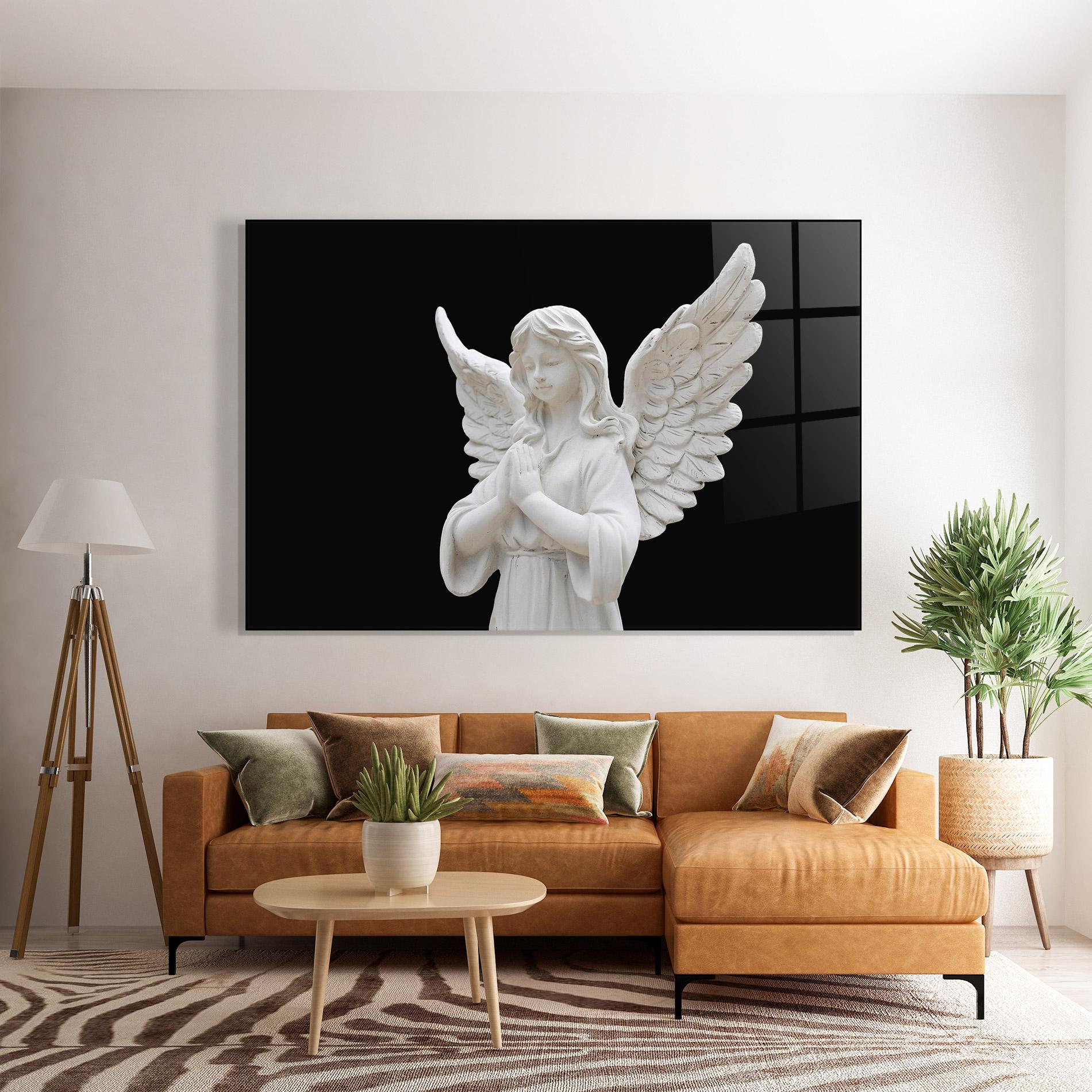 Üvegkép Pretty Angel Statues mockup 7