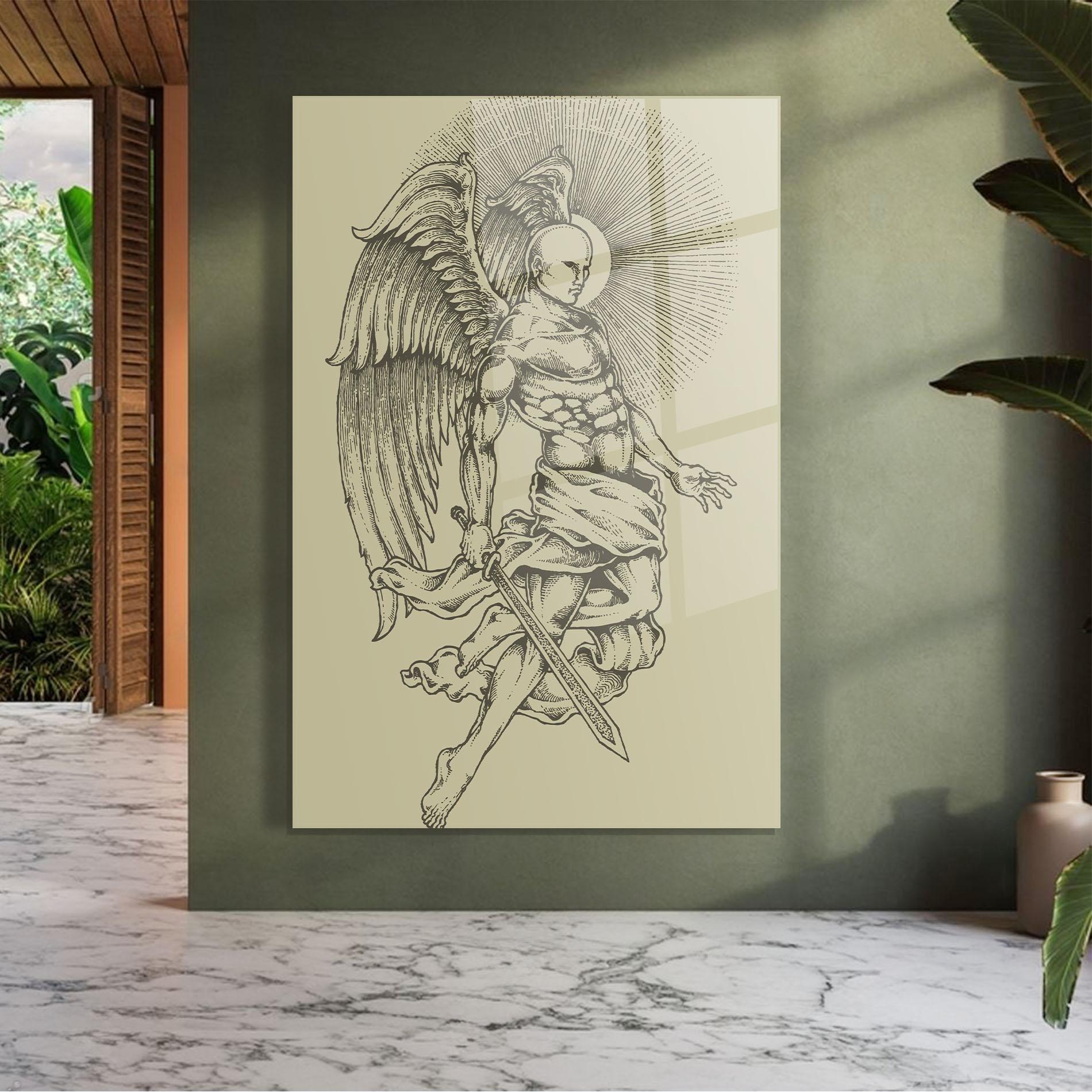 Üvegkép Angel Fighter mockup 7