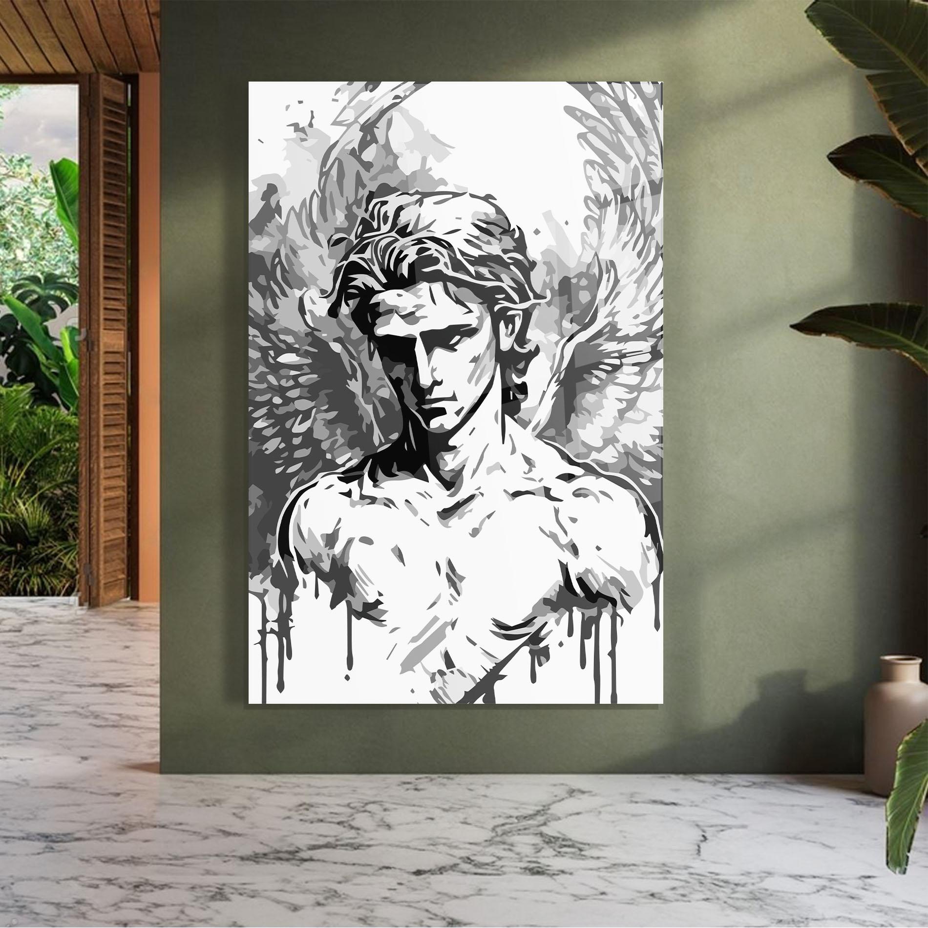 Üvegkép Beautiful Angel mockup 7