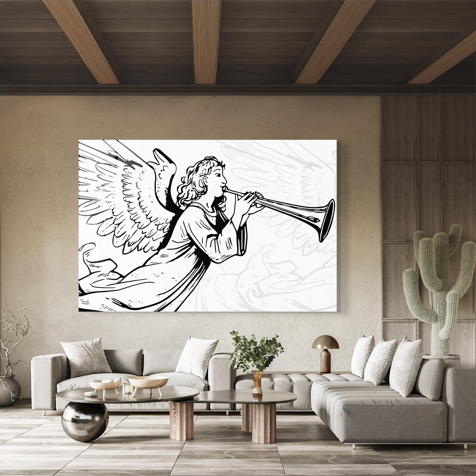 Üvegkép Angel Music mockup 8