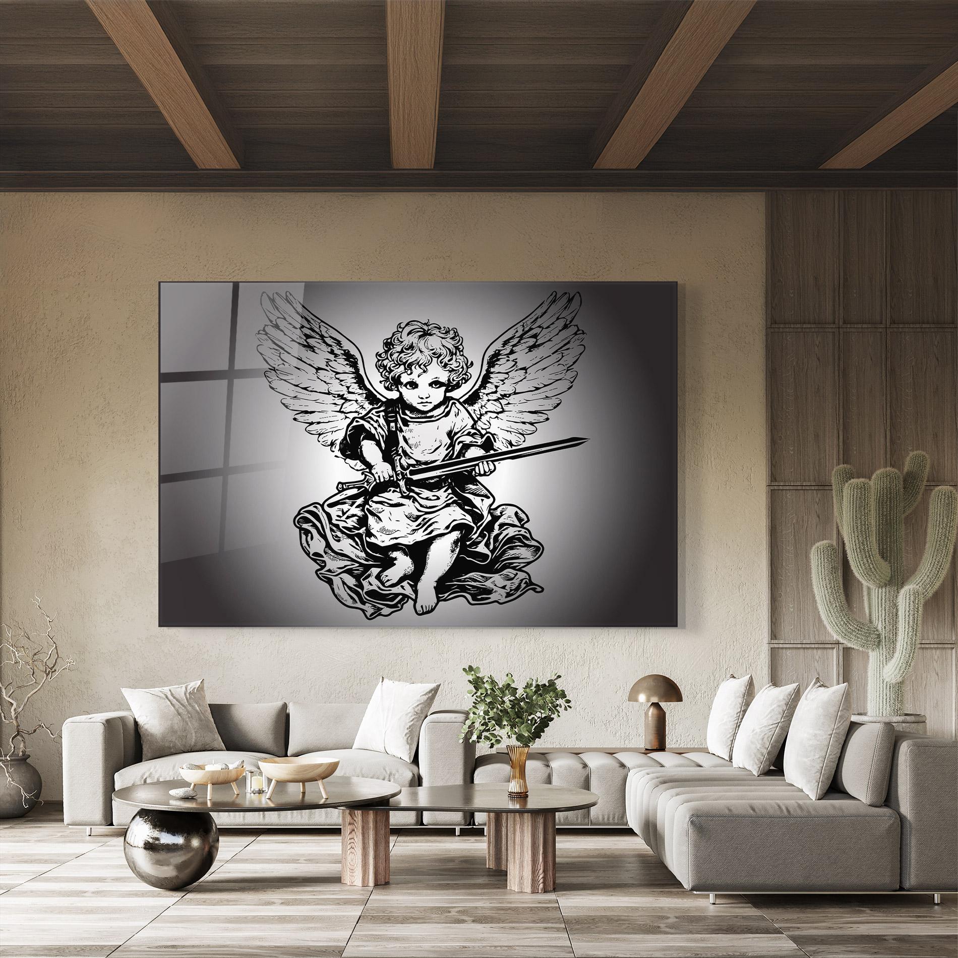 Üvegkép Angel Sword mockup 8