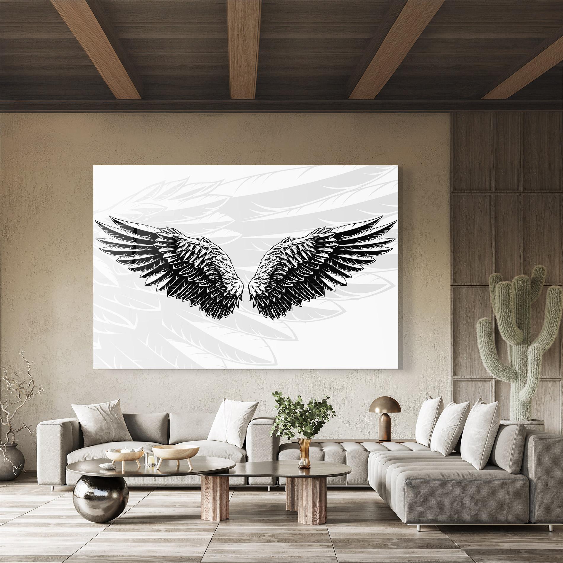 Üvegkép Angel Wings mockup 8