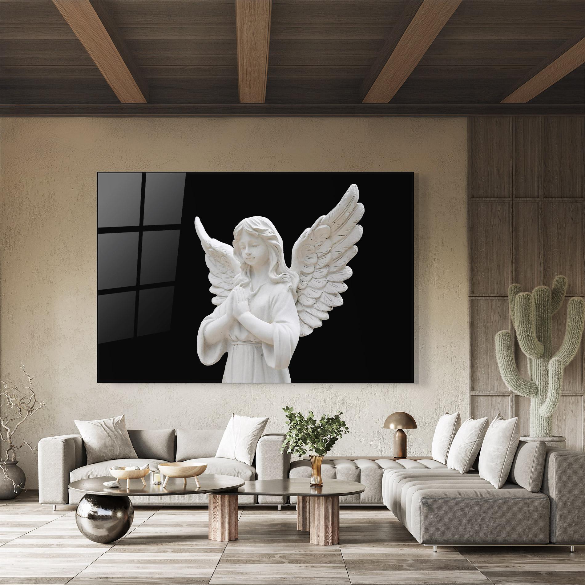 Üvegkép Pretty Angel Statues mockup 8