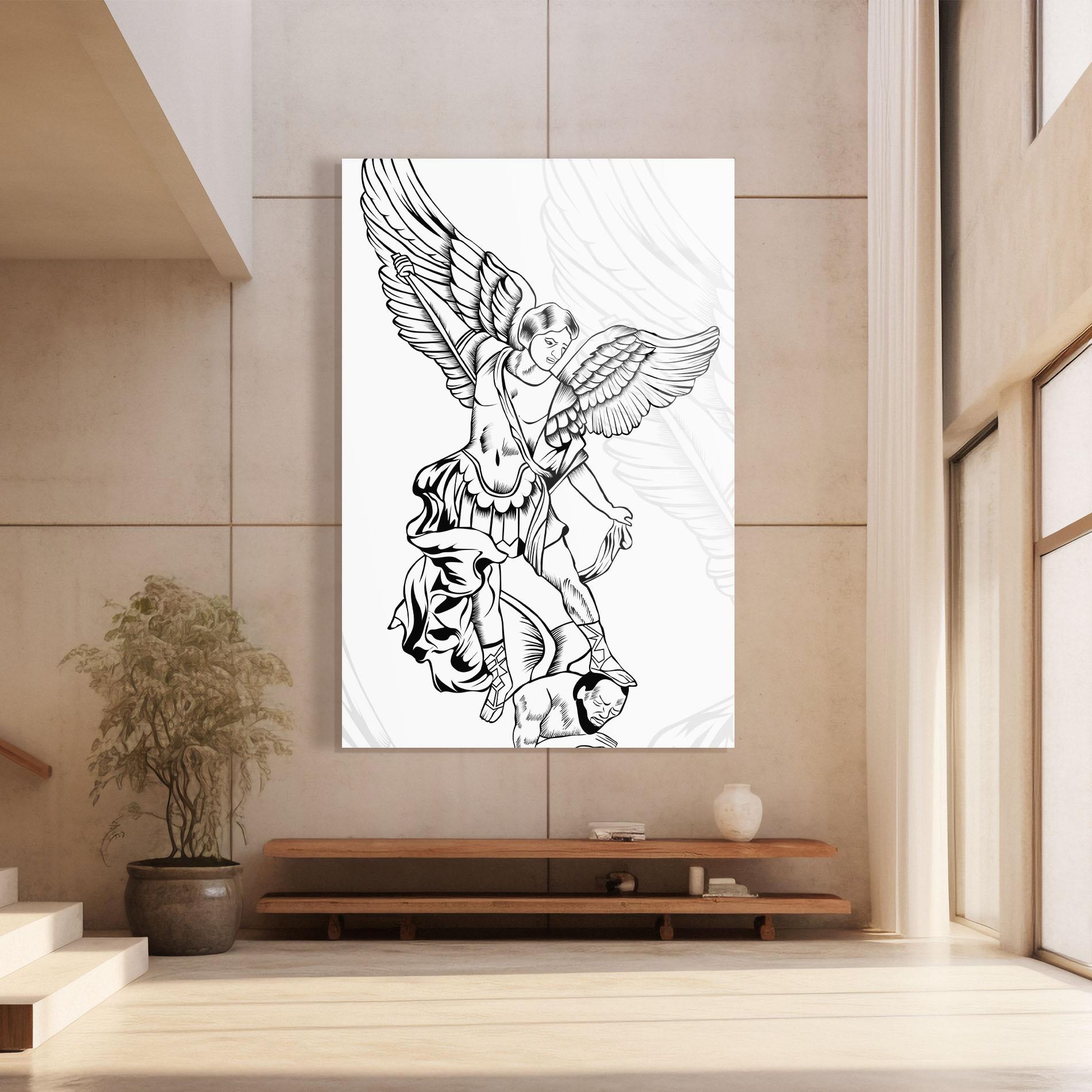 Üvegkép Angel Fight mockup 8
