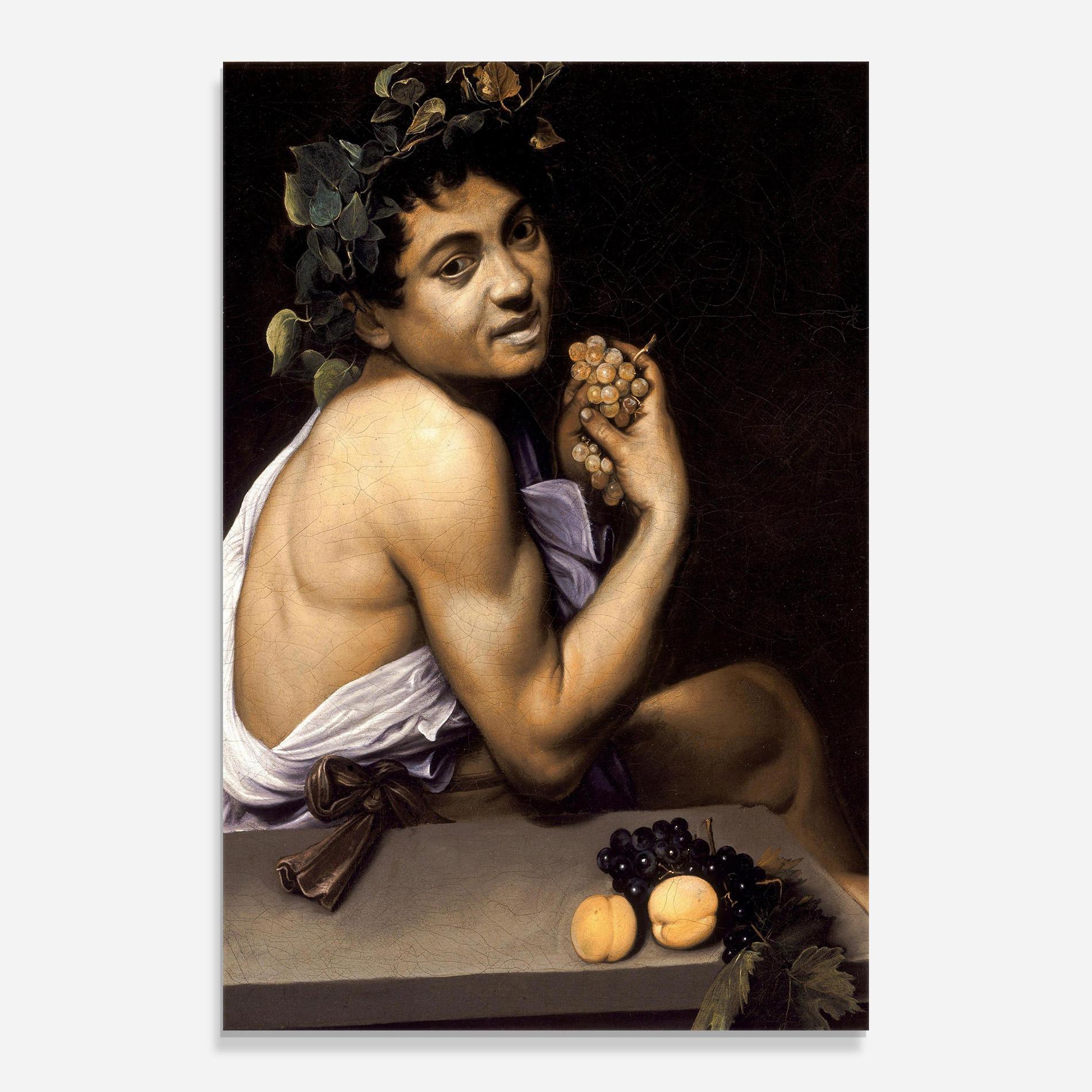 Üvegkép Young Sick Bacchus mockup 0