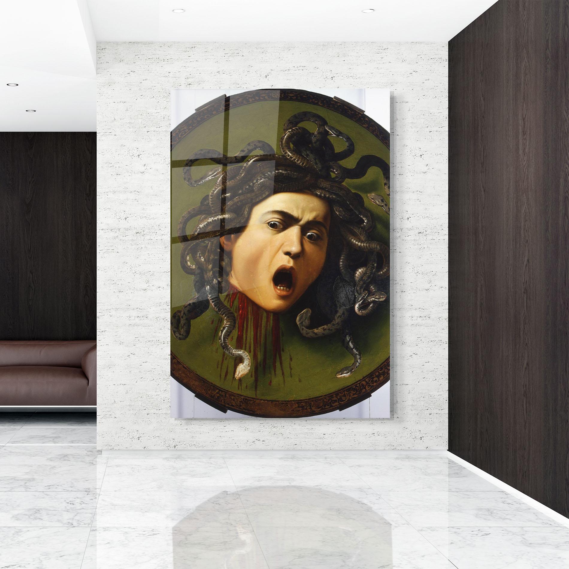 Üvegkép Caravaggio Medusa mockup 9
