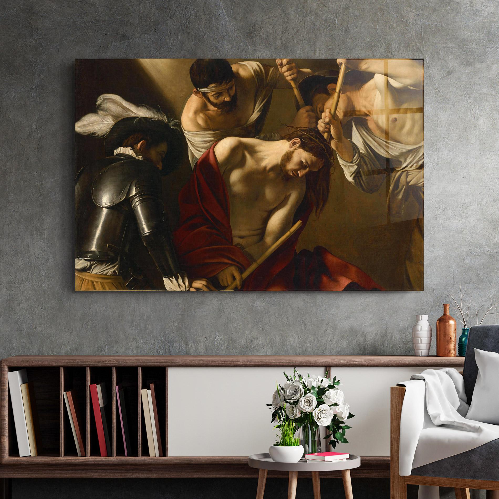 Üvegkép Crowning With Thorns mockup 2