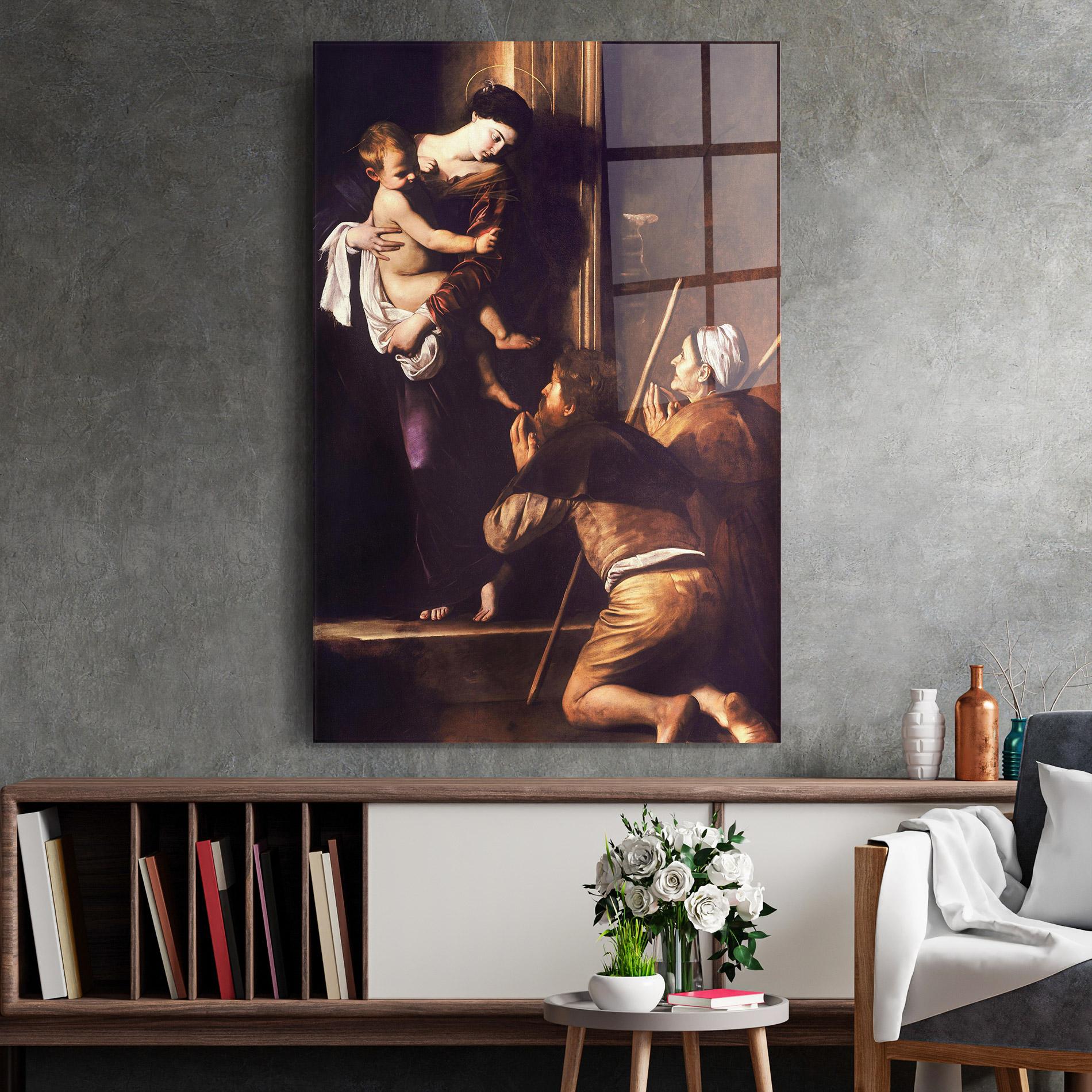 Üvegkép Madonna Di Loreto mockup 2