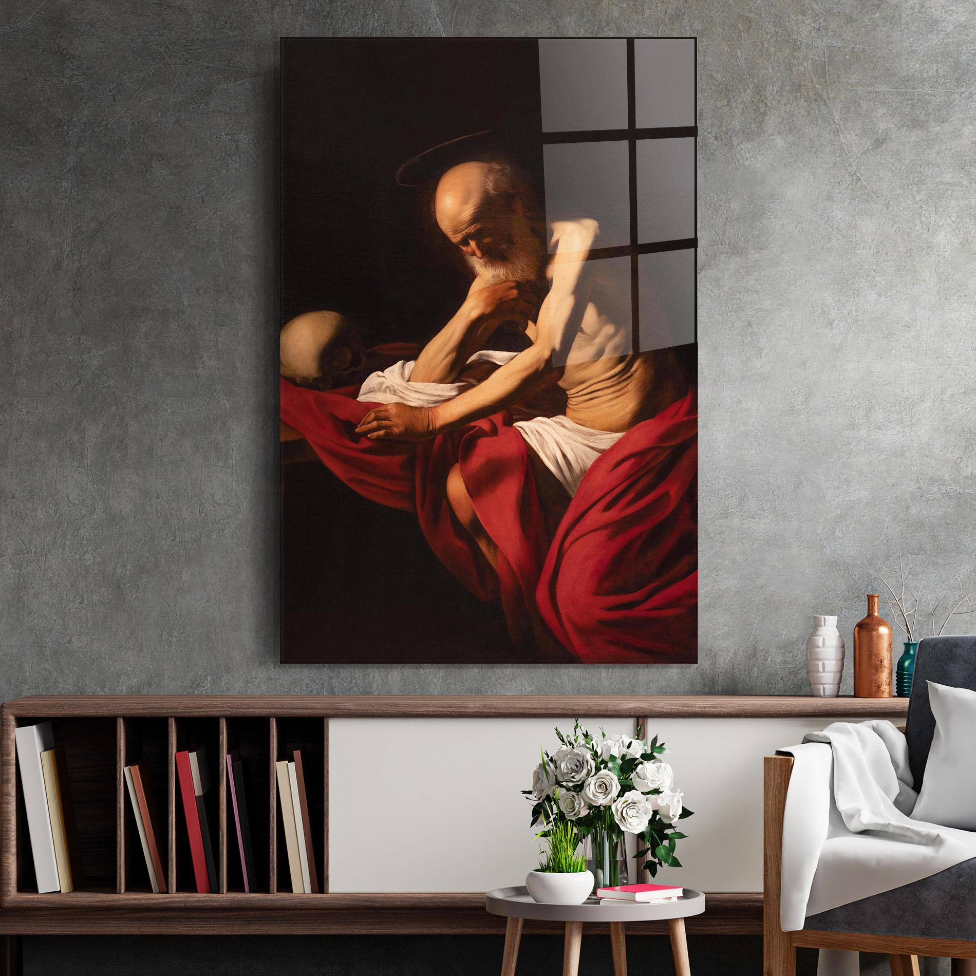 Üvegkép Sant Jeroni Penitent mockup 2