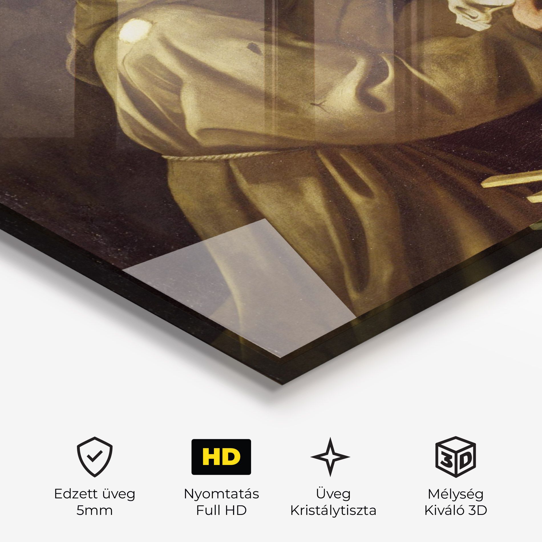 Caravaggio Francis Prayer mockup 3