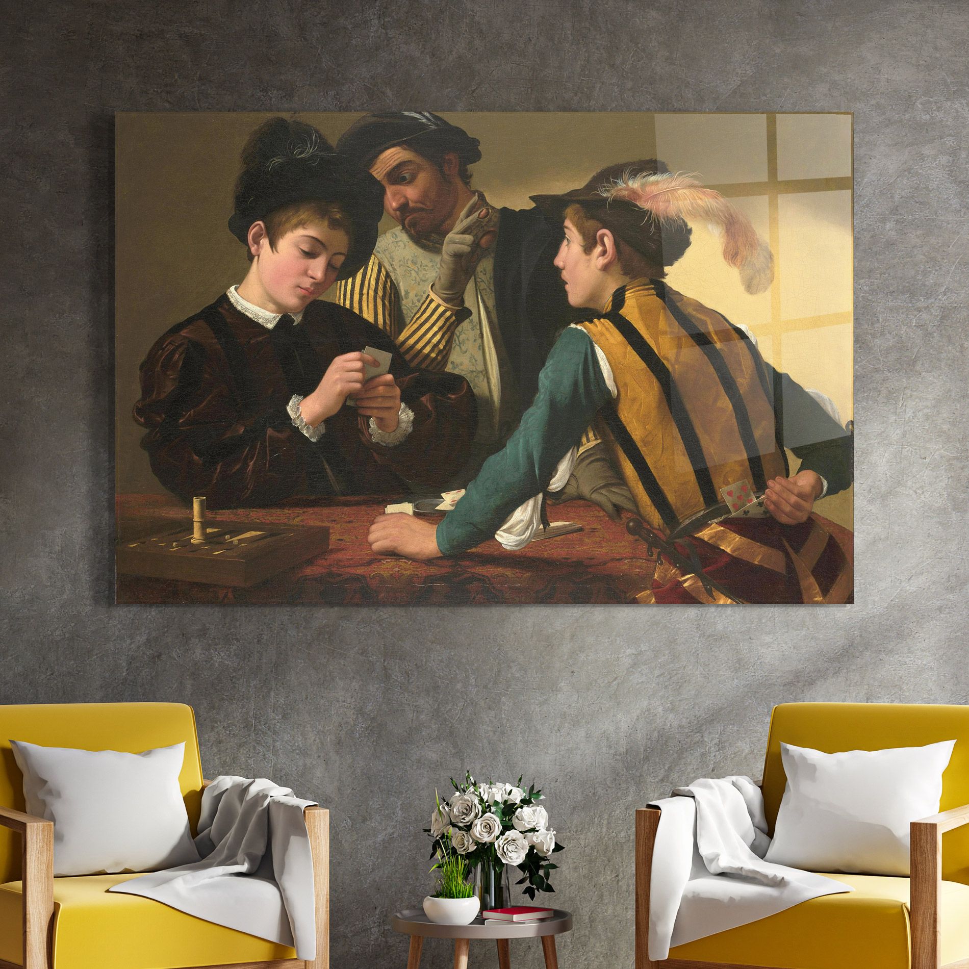 Caravaggio The Cardsharps mockup 4