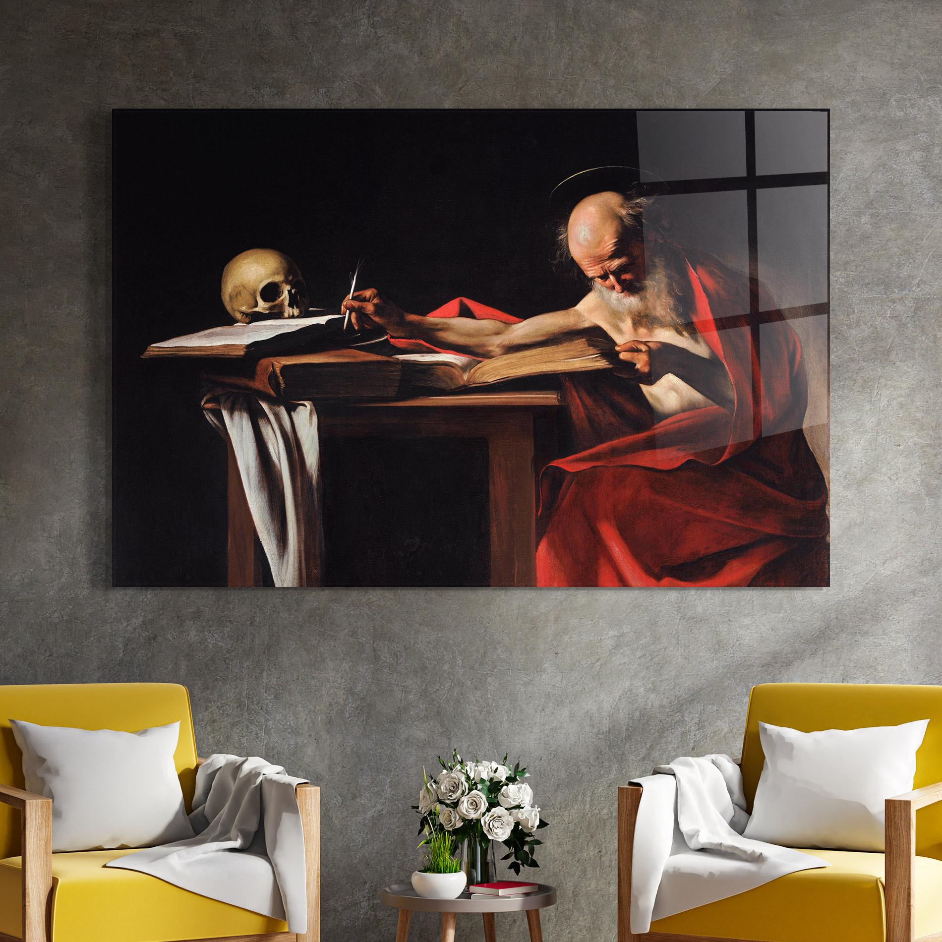 Üvegkép Saint Jerome Writing mockup 4