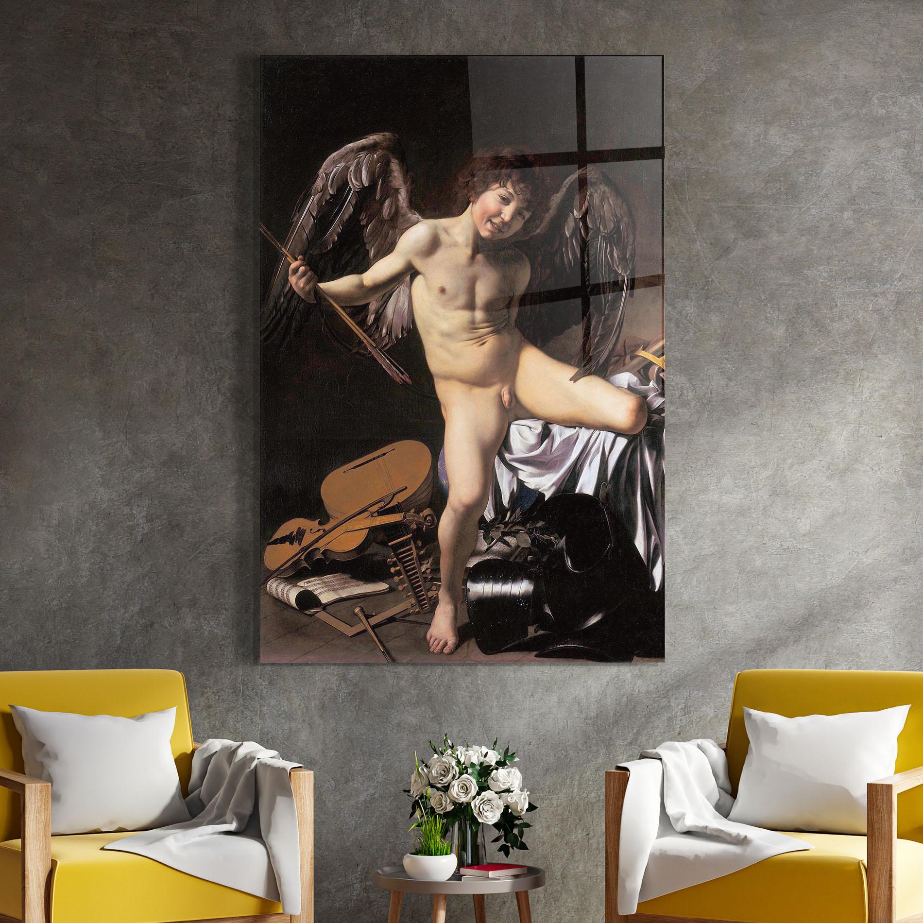 Üvegkép Amor Vincet Omnia mockup 4