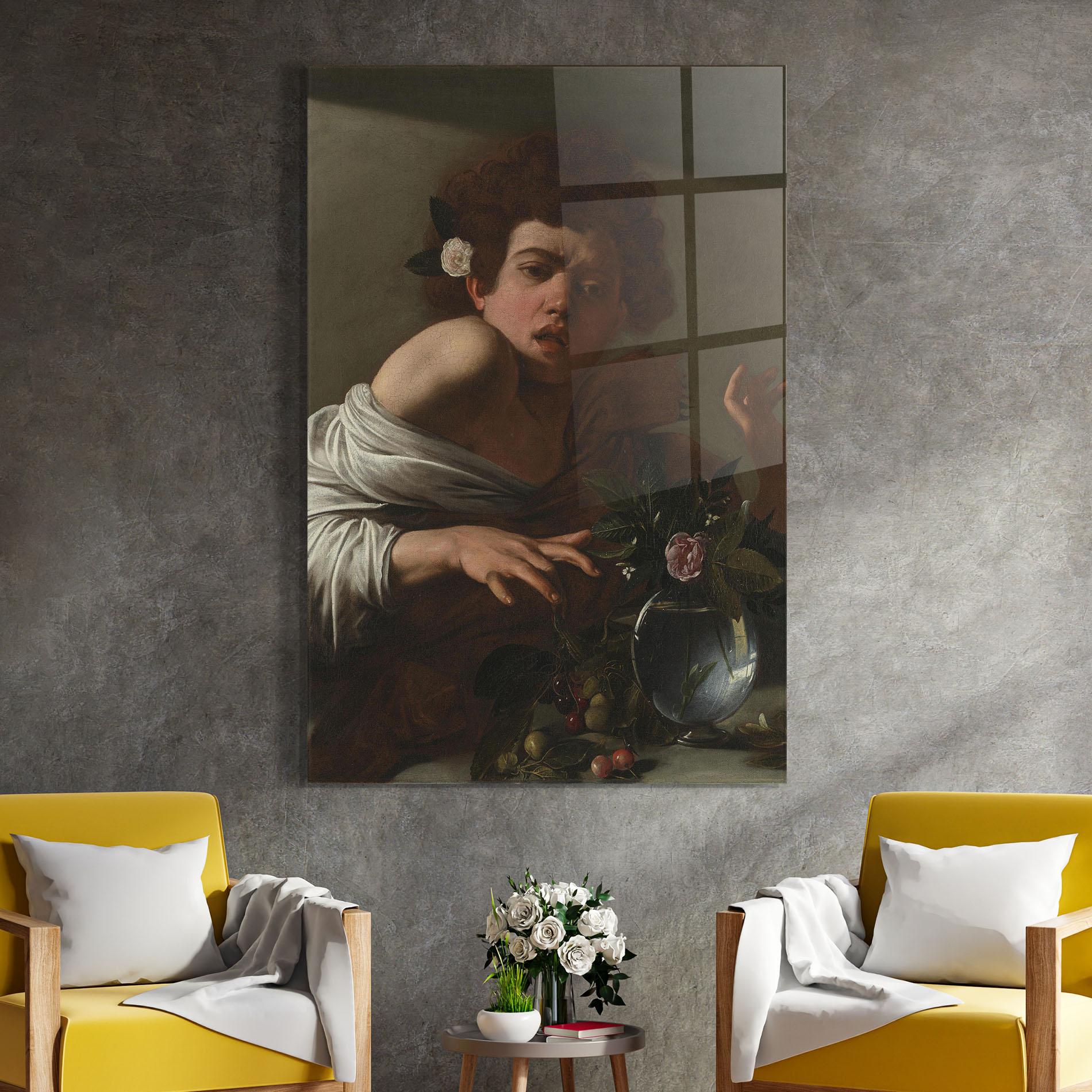 Üvegkép Boy Bitten By A Lizard mockup 4