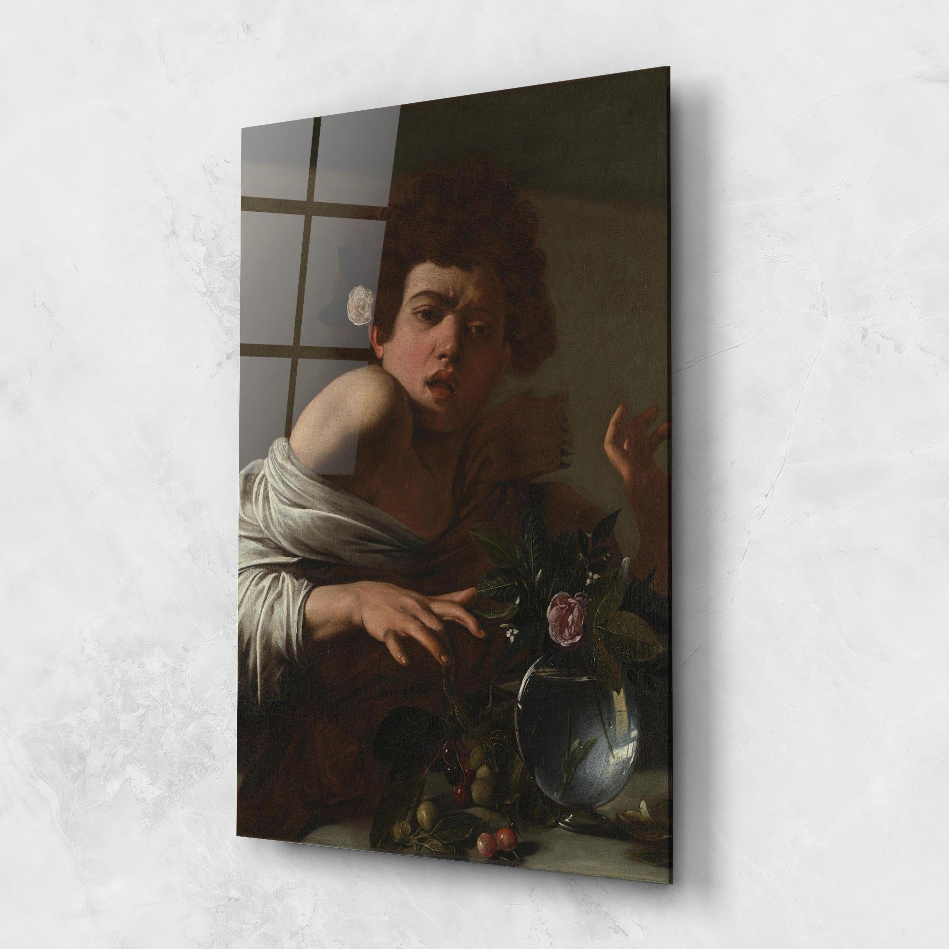 Üvegkép Boy Bitten By A Lizard mockup 1