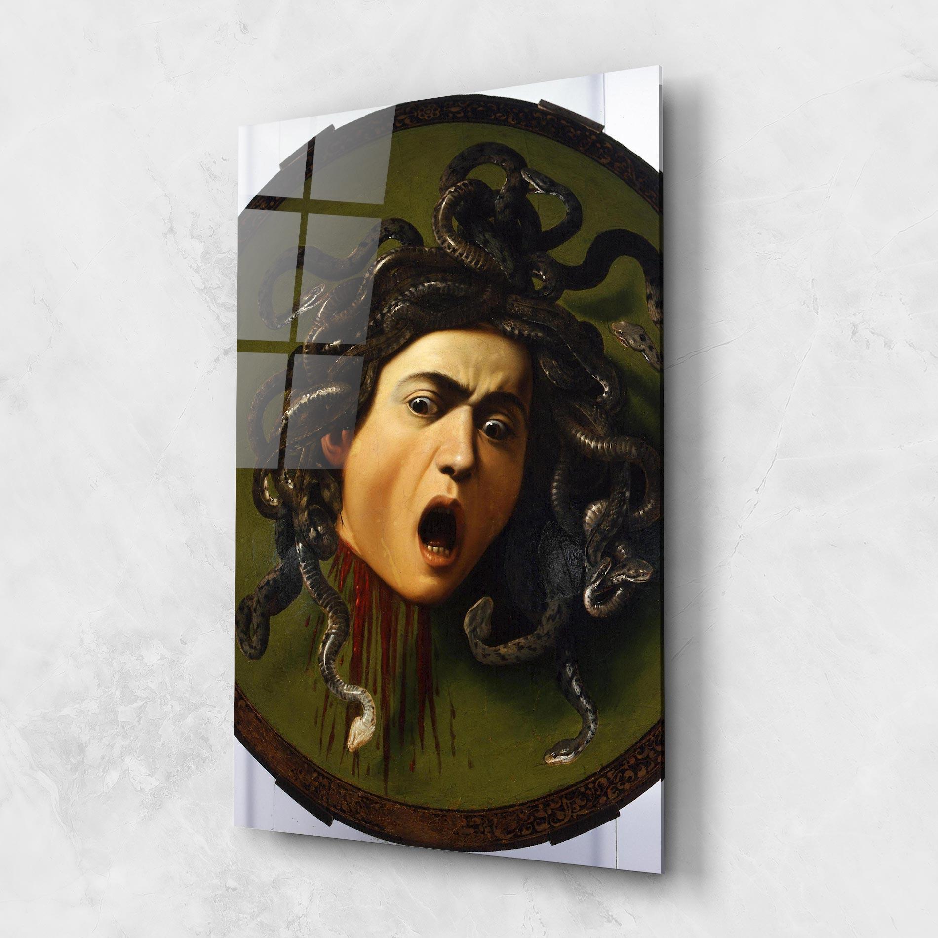 Üvegkép Caravaggio Medusa mockup 1