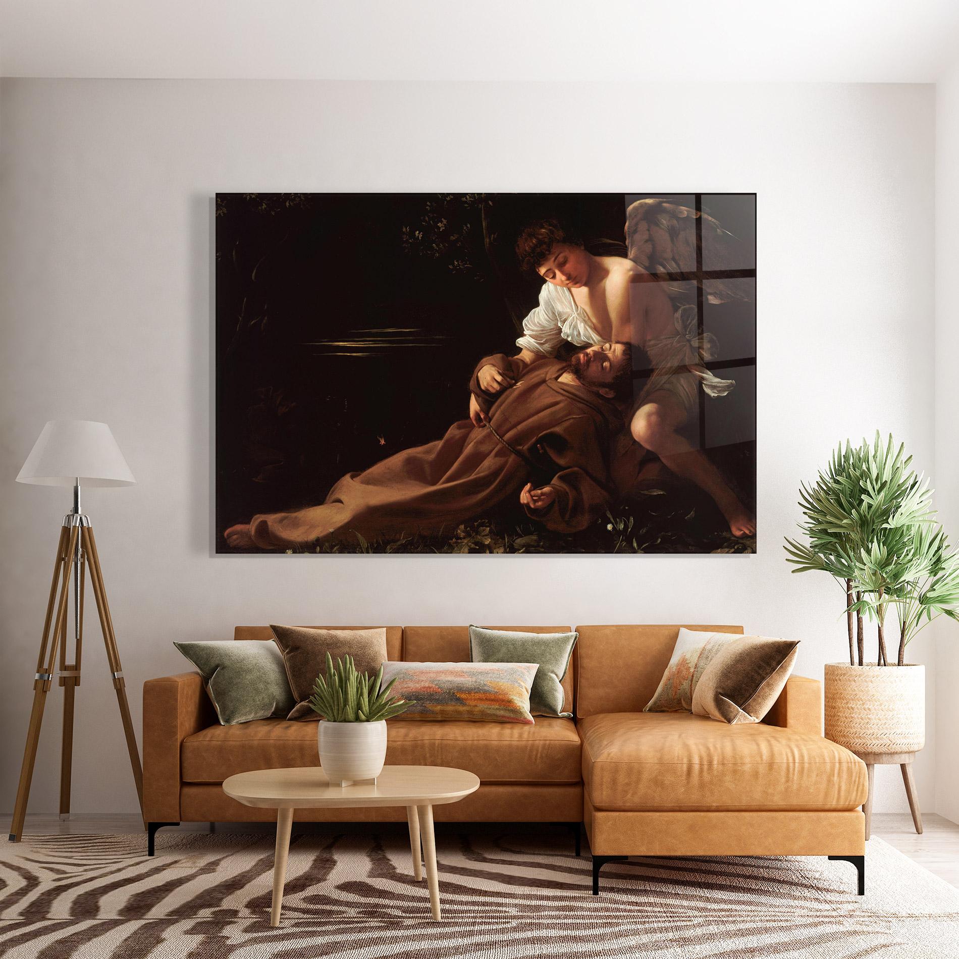 Üvegkép Francis Of Assisi In Ecstasy mockup 7