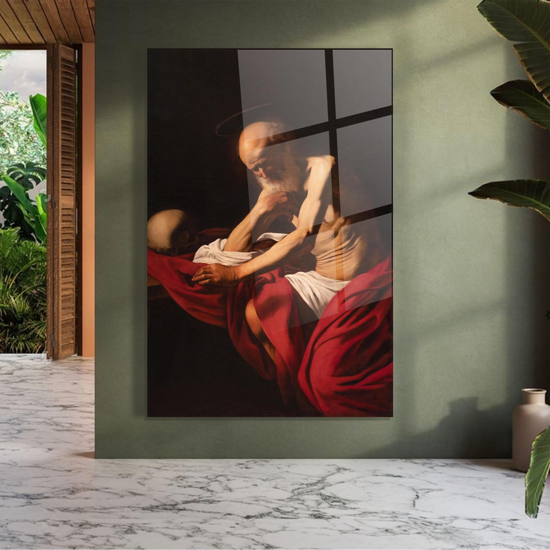 Üvegkép Sant Jeroni Penitent mockup 7