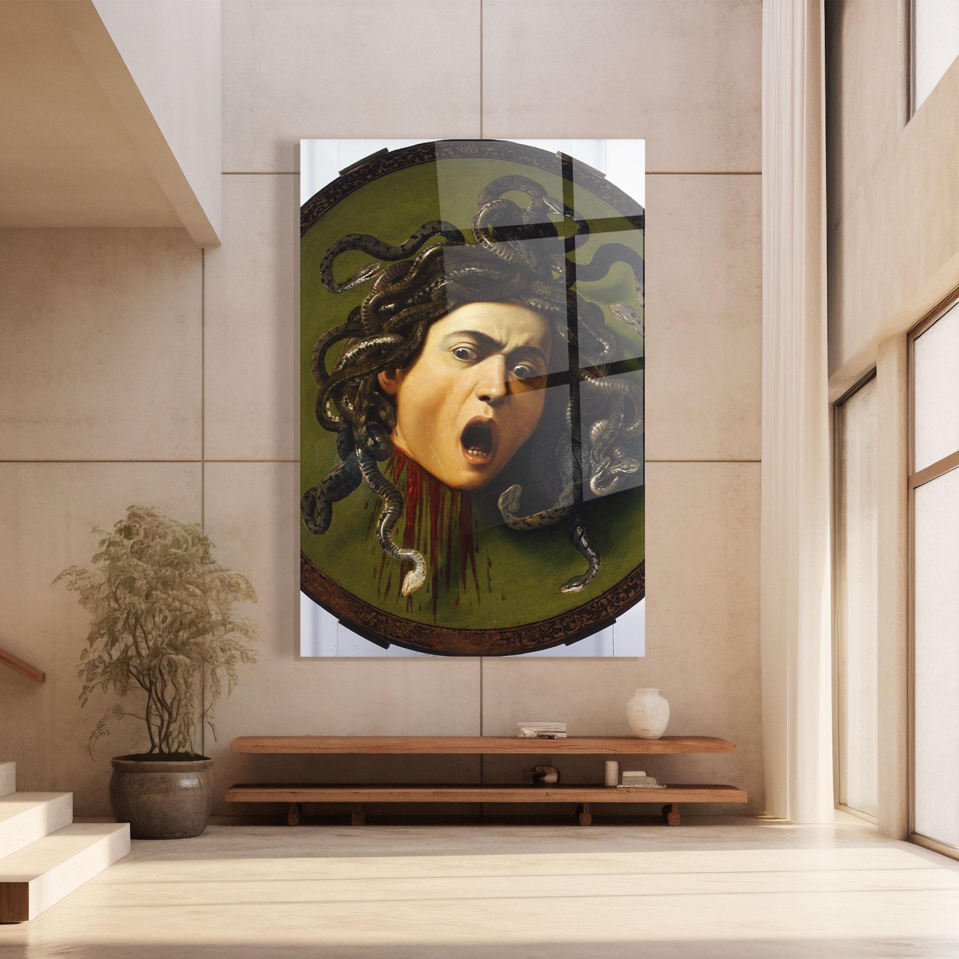Üvegkép Caravaggio Medusa mockup 8