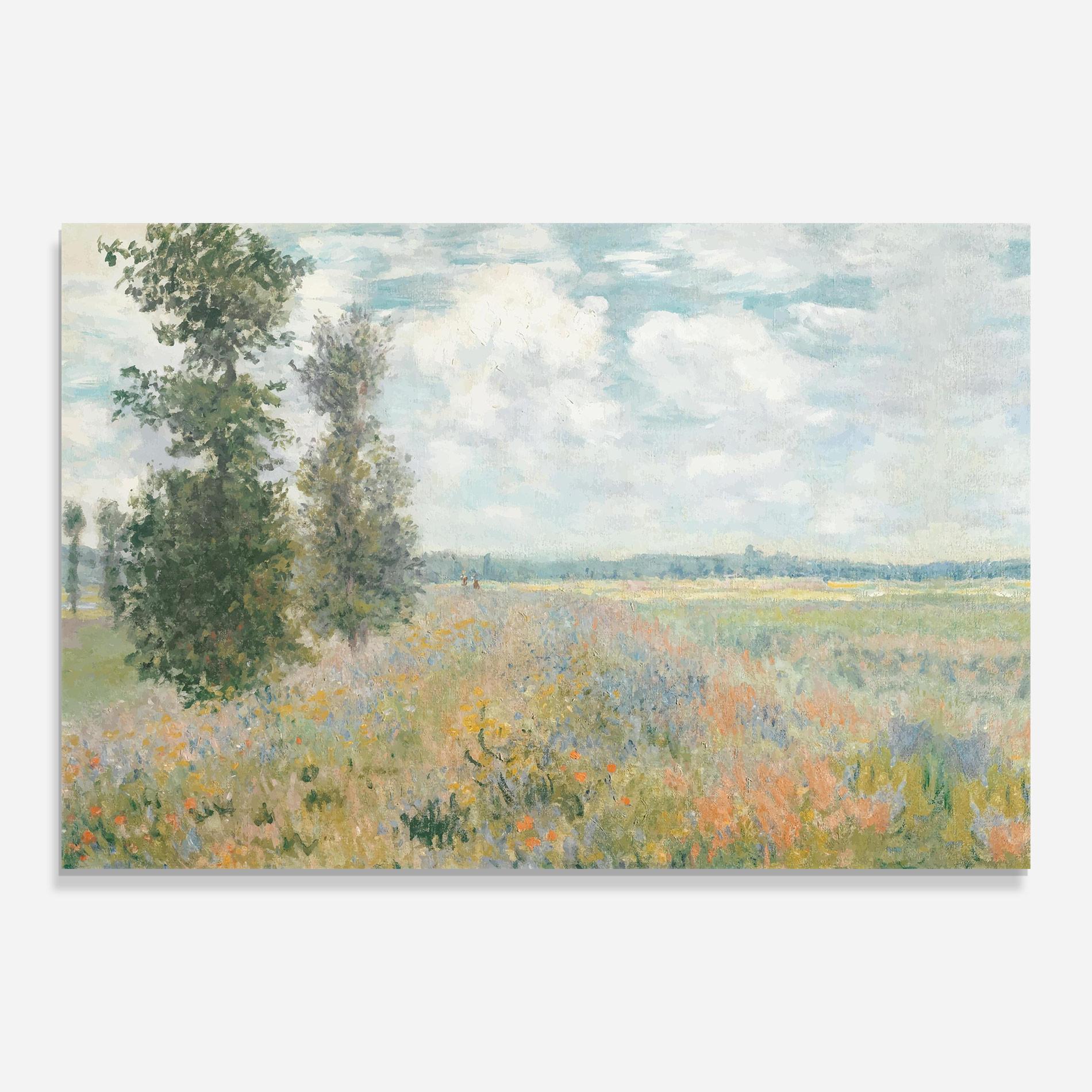 Üvegkép Monet's Landscape Background mockup 0