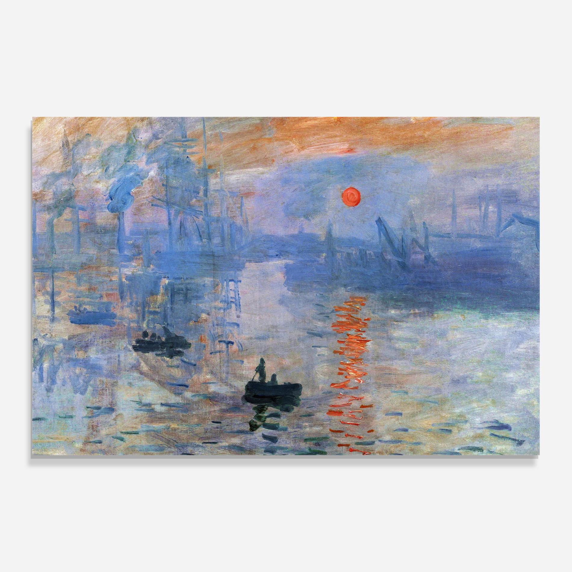 Üvegkép Monet Impressionist mockup 0