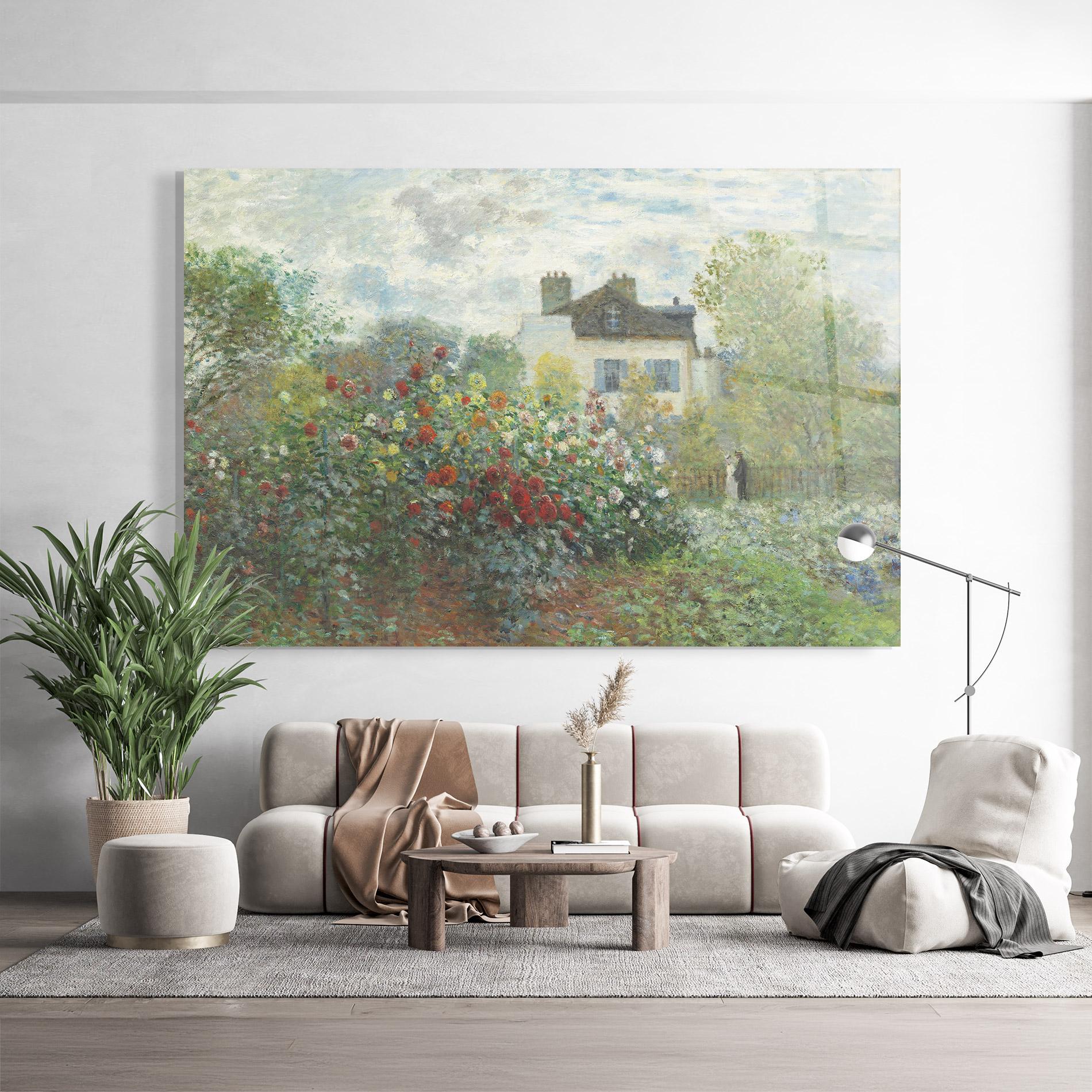 Üvegkép Garden In Argenteuilt mockup 9