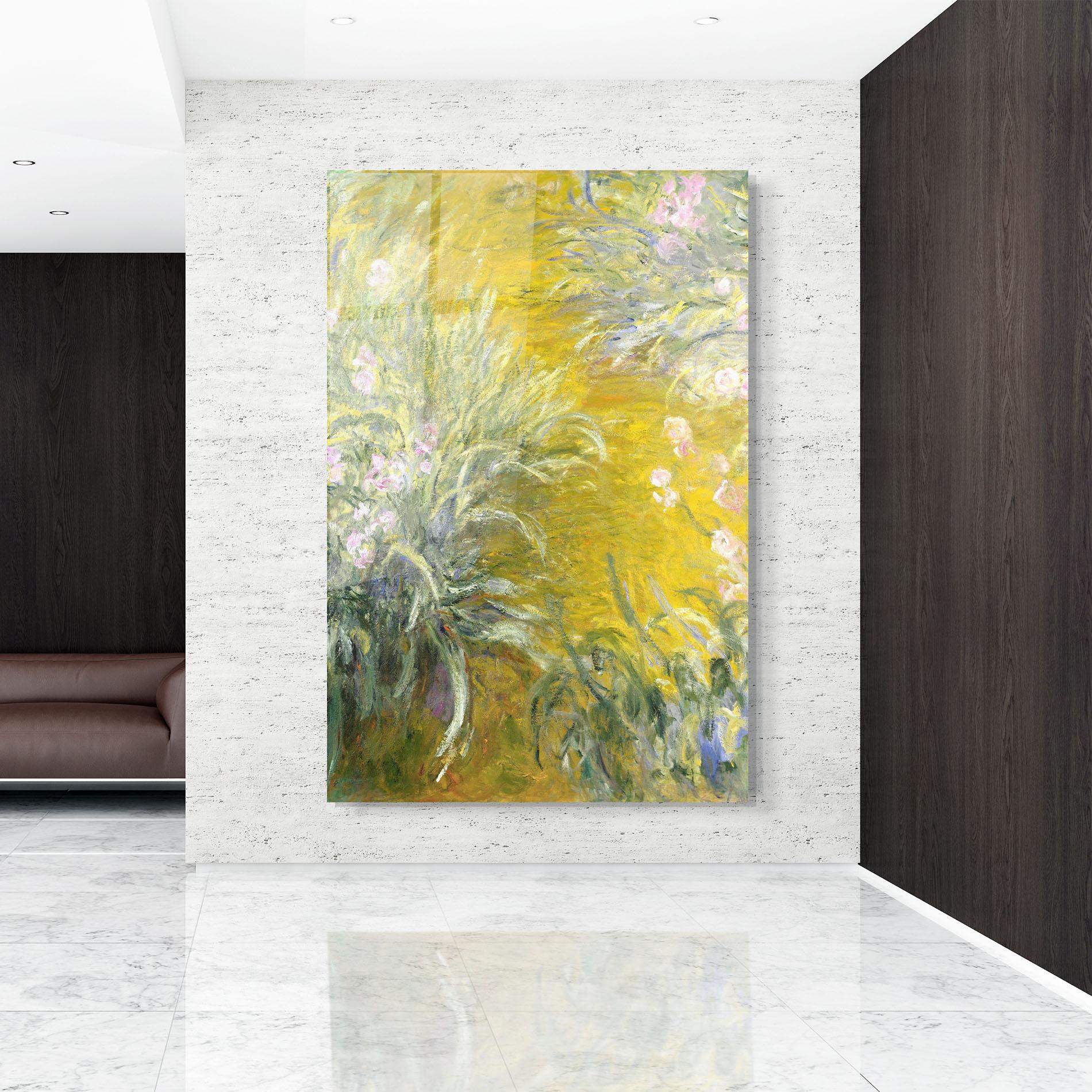 Üvegkép Path Through The Irises mockup 9