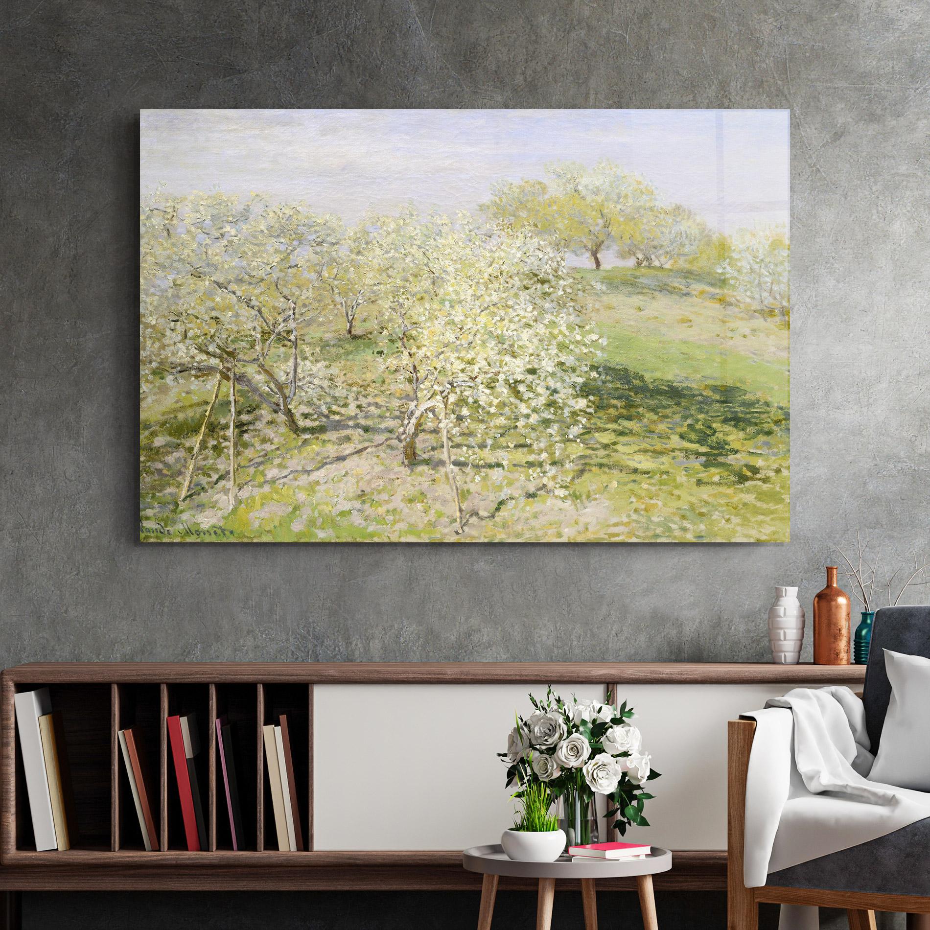 Üvegkép Fruit Trees In Bloom mockup 2