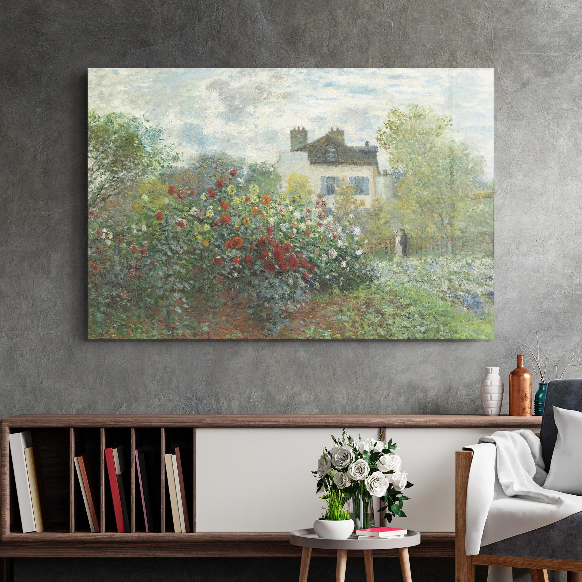 Üvegkép Garden In Argenteuilt mockup 2