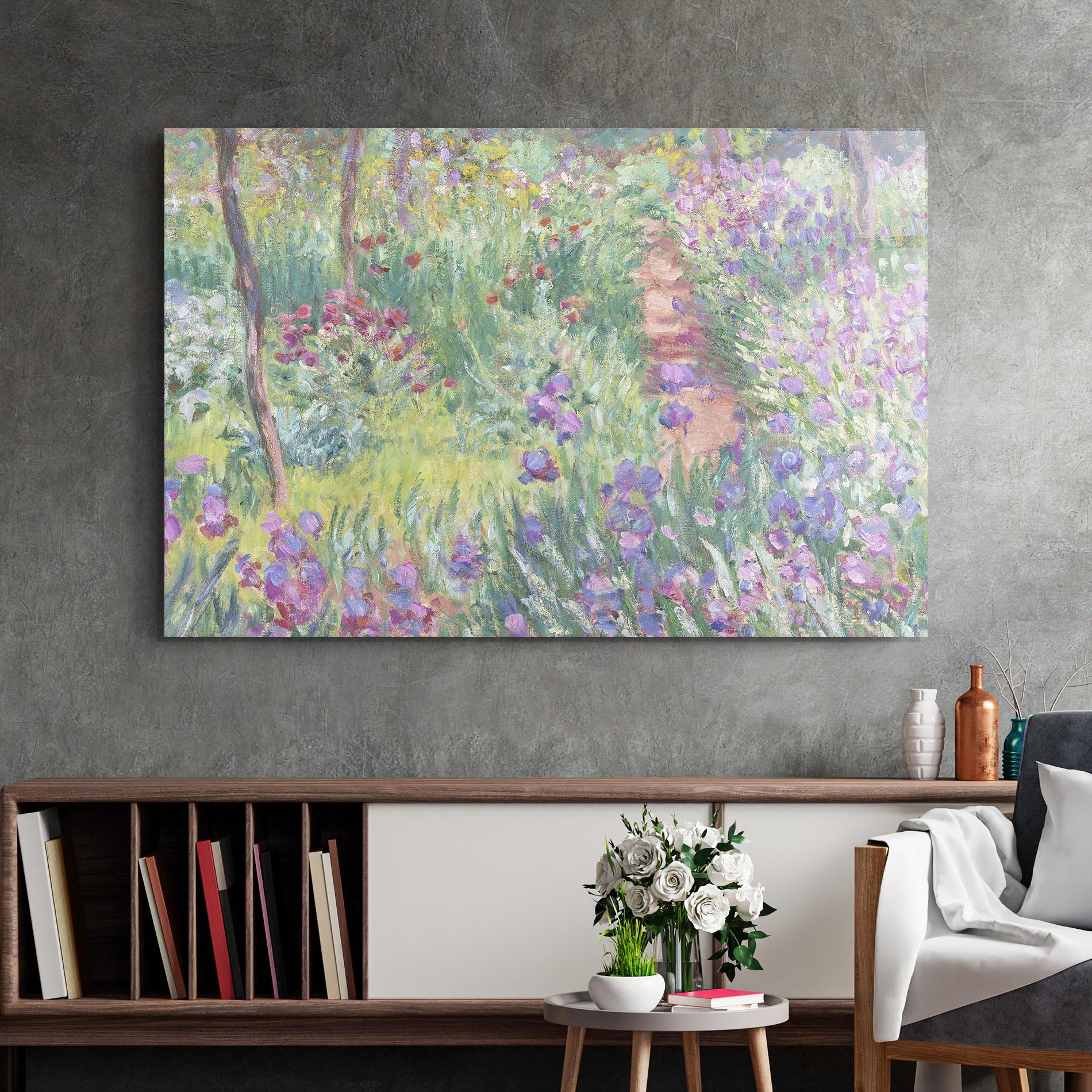 Üvegkép Garden In Giverny mockup 2