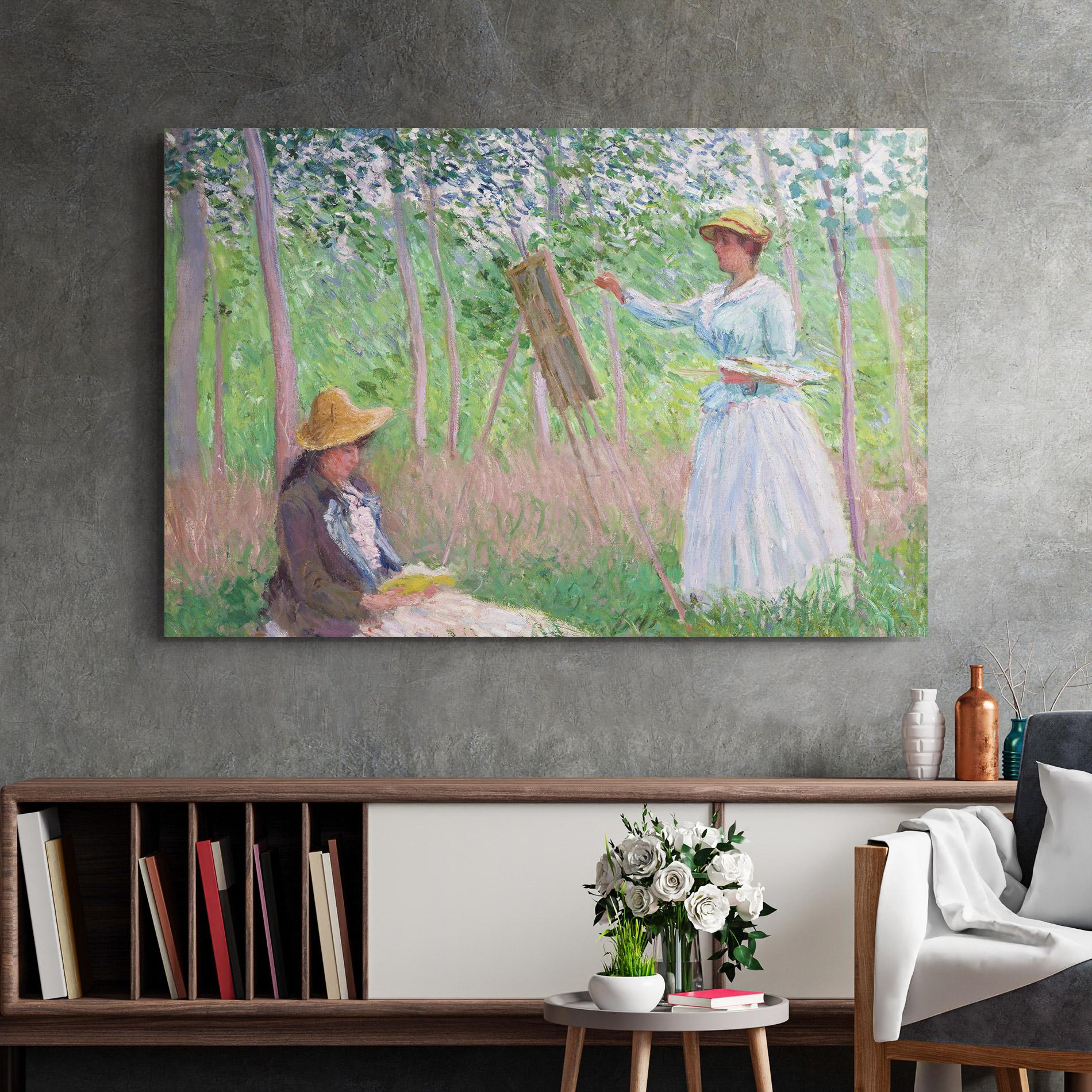 Üvegkép In The Woods At Giverny mockup 2