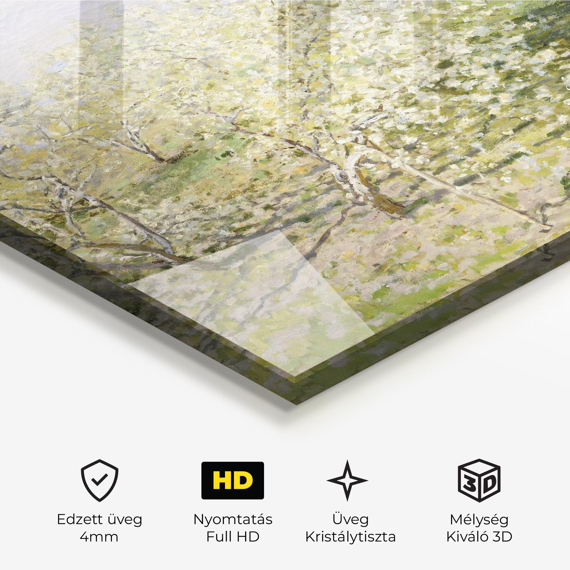 Üvegkép Fruit Trees In Bloom mockup 3