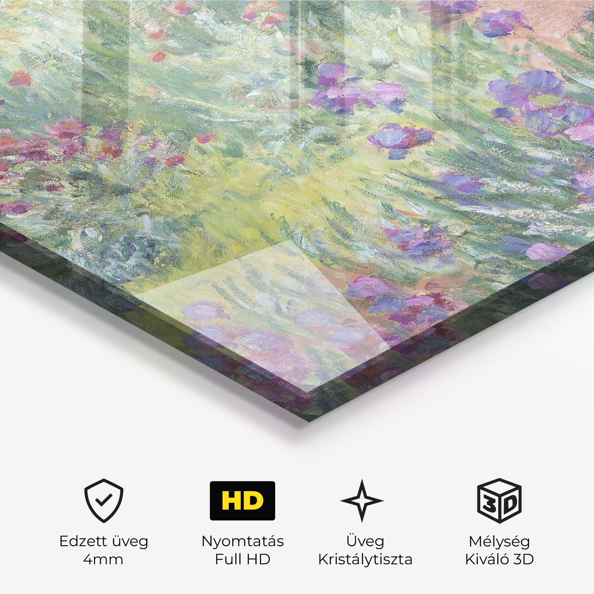 Üvegkép Garden In Giverny mockup 3