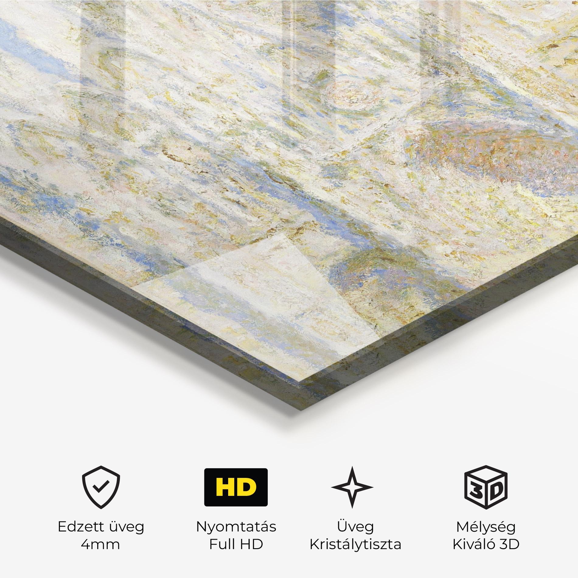 Üvegkép Rouen Cathedral mockup 3