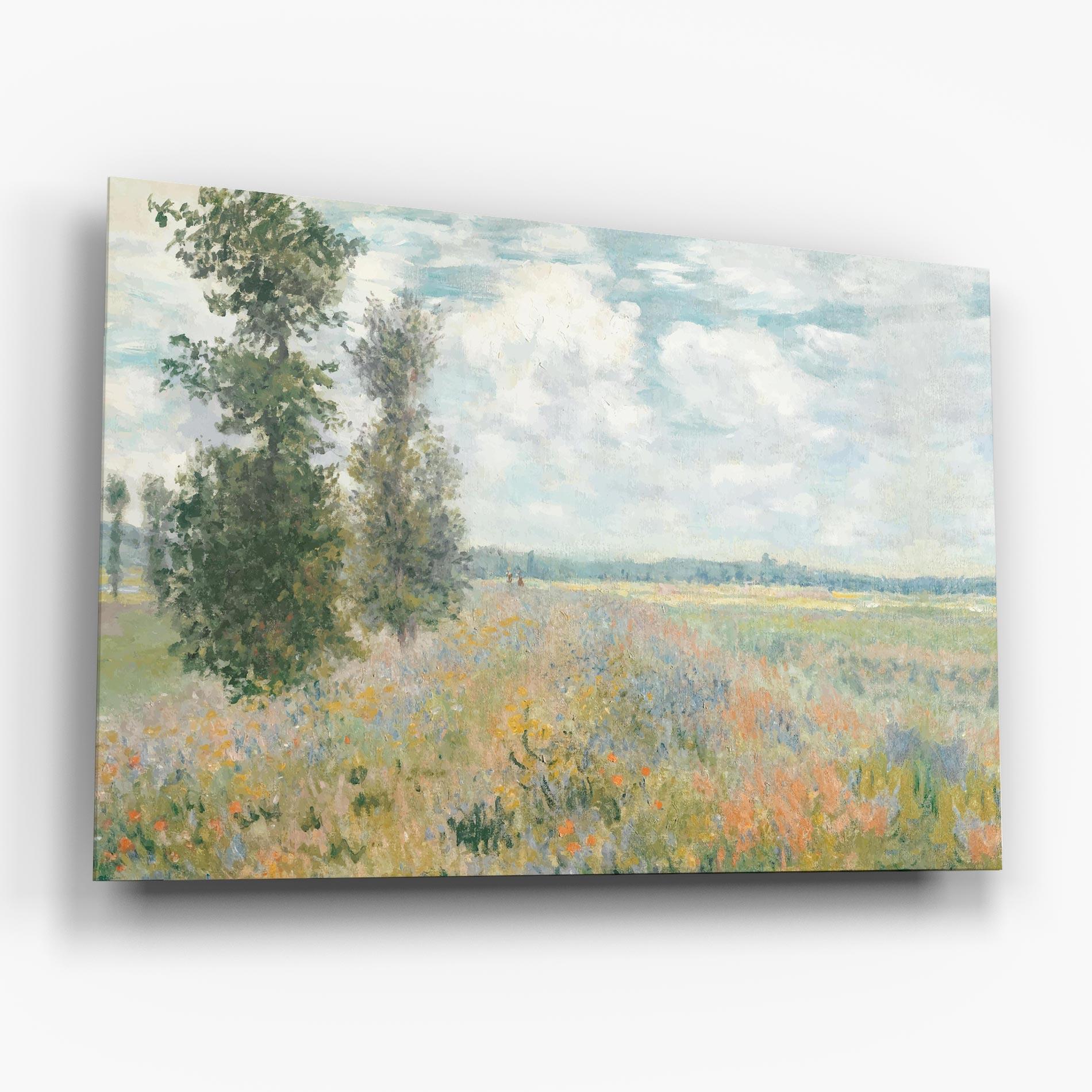 Üvegkép Monet's Landscape Background mockup 6