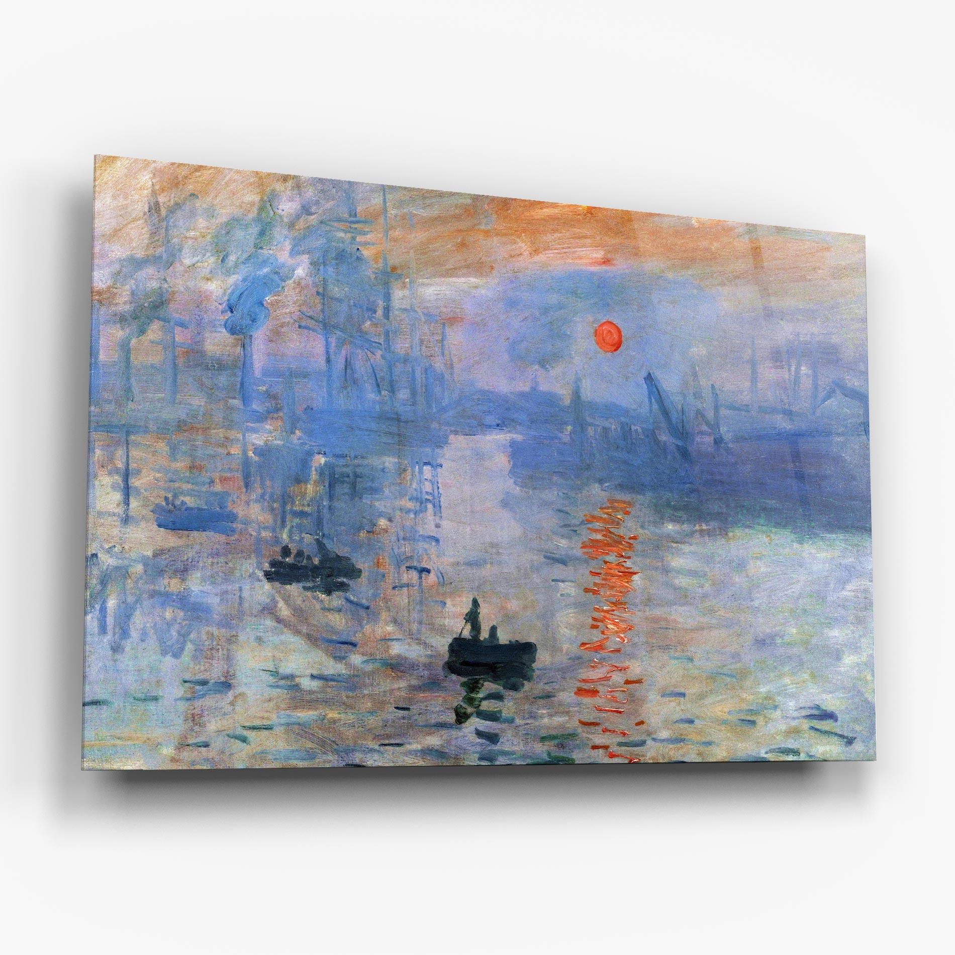 Üvegkép Monet Impressionist mockup 6