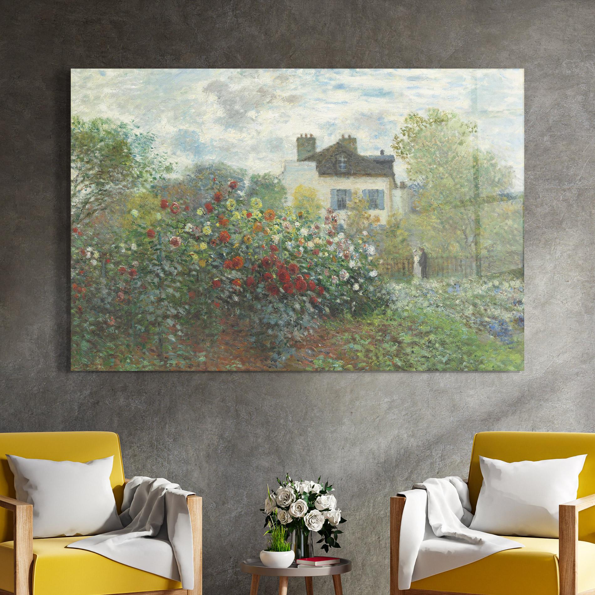 Üvegkép Garden In Argenteuilt mockup 4