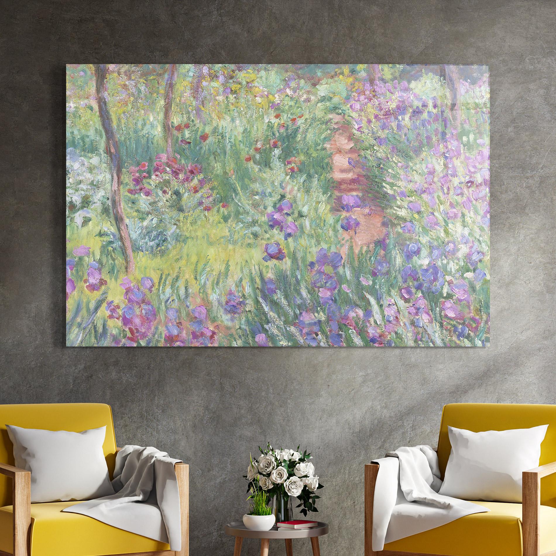 Üvegkép Garden In Giverny mockup 4