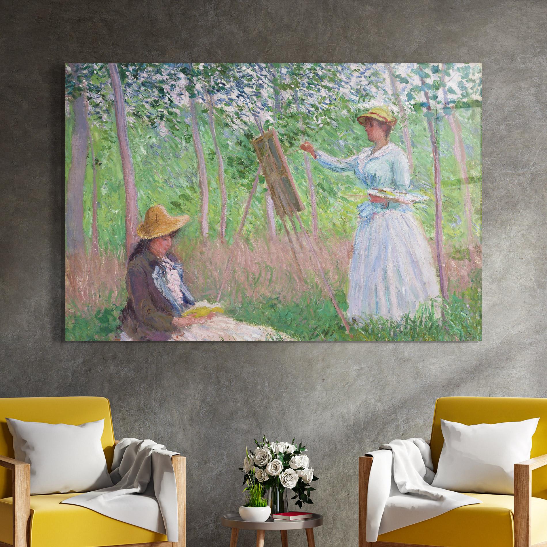 Üvegkép In The Woods At Giverny mockup 4