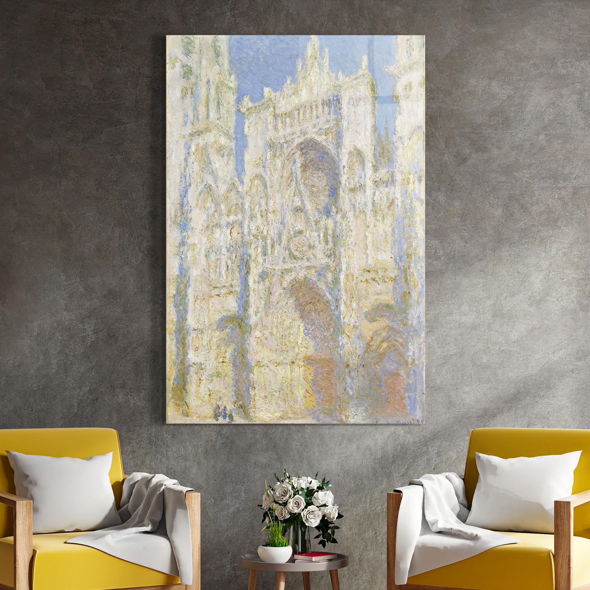 Üvegkép Rouen Cathedral mockup 4