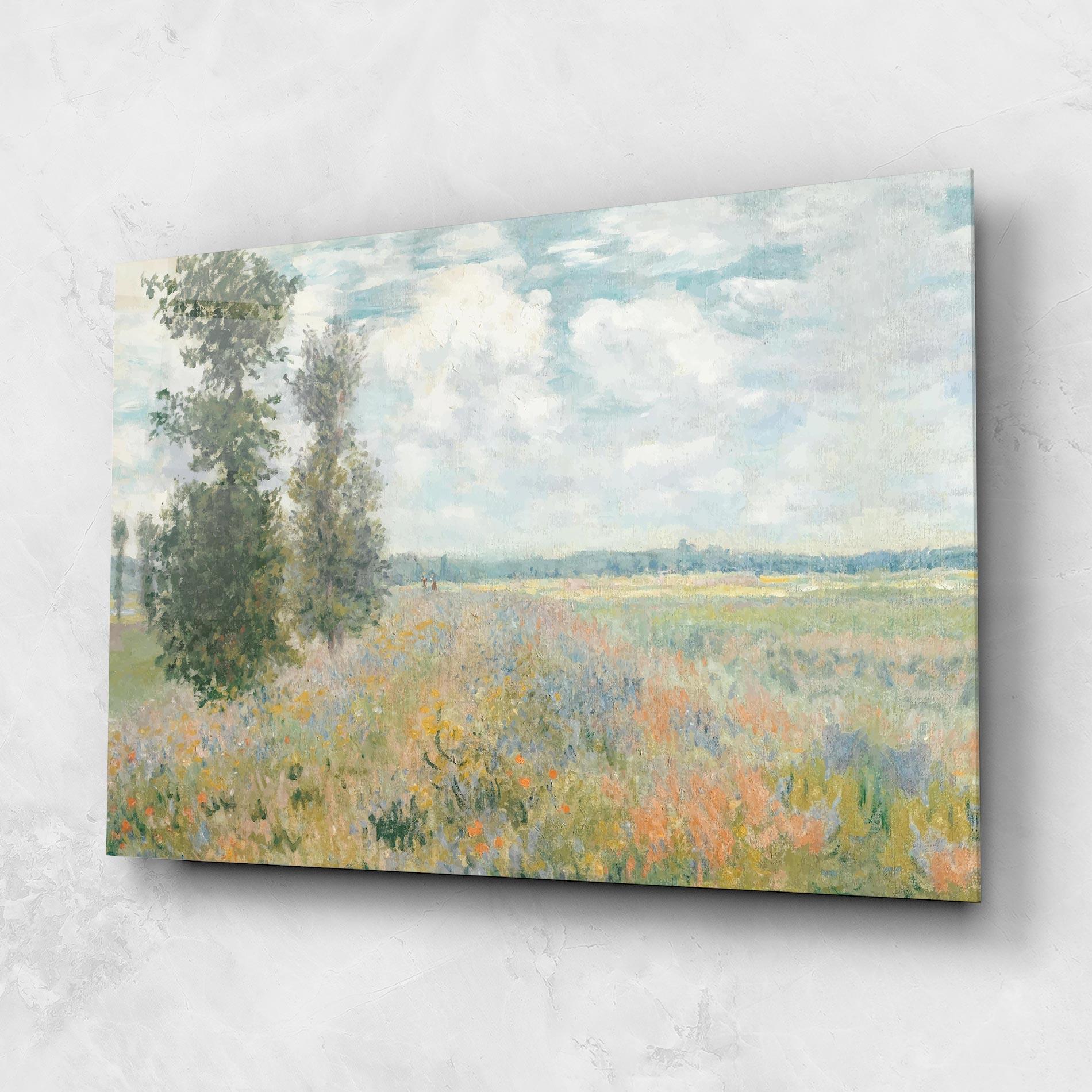 Üvegkép Monet's Landscape Background mockup 1