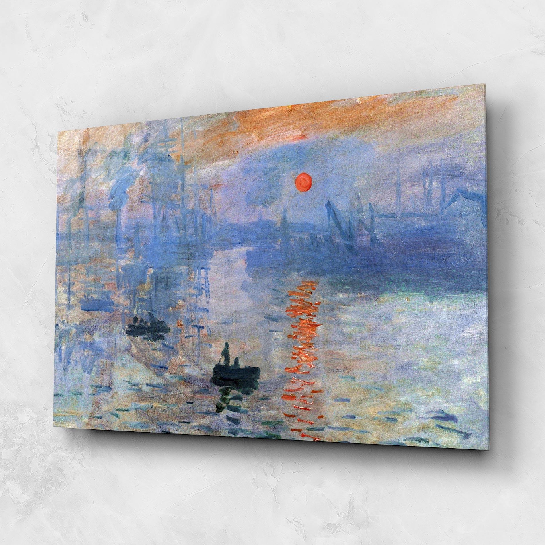 Üvegkép Monet Impressionist mockup 1