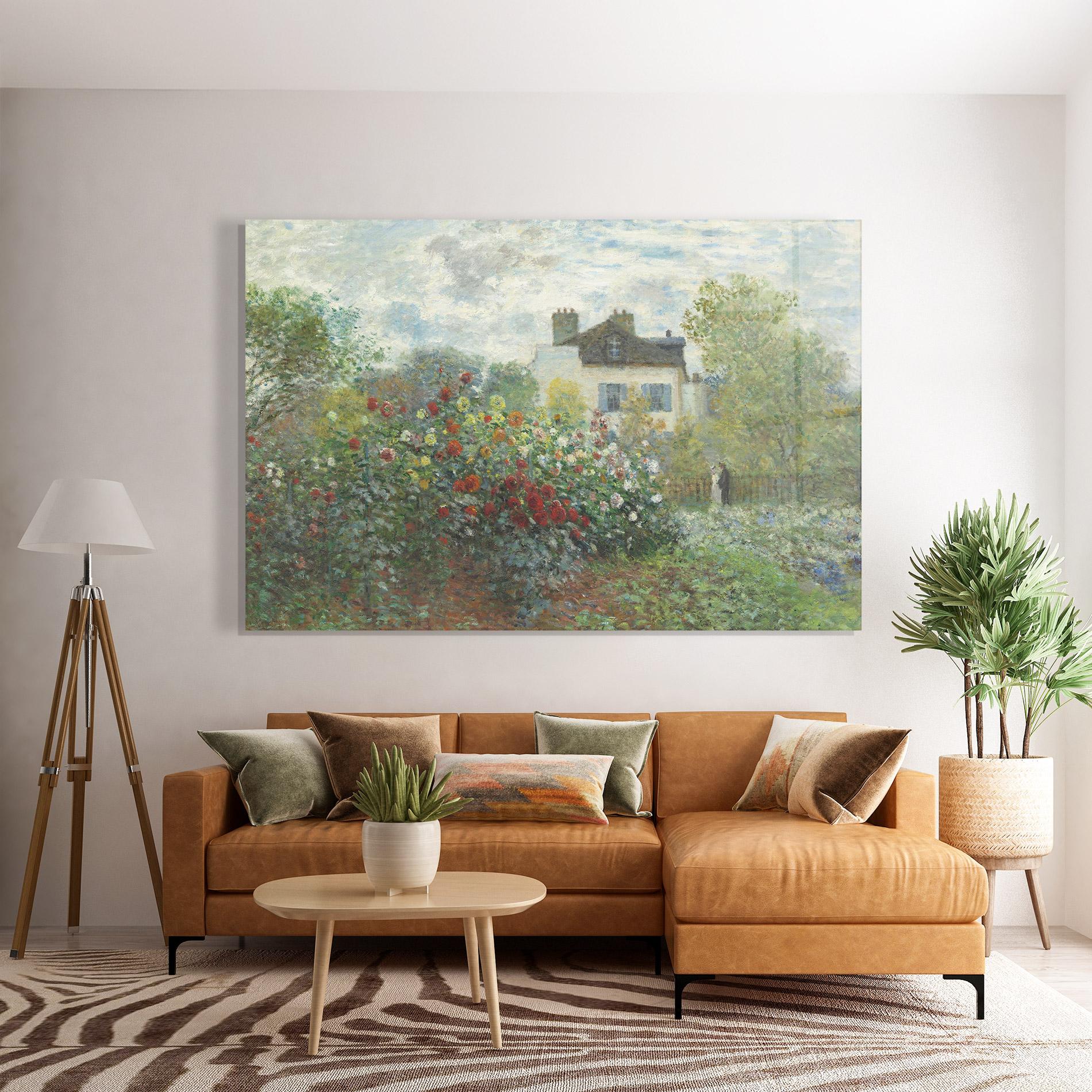 Üvegkép Garden In Argenteuilt mockup 7